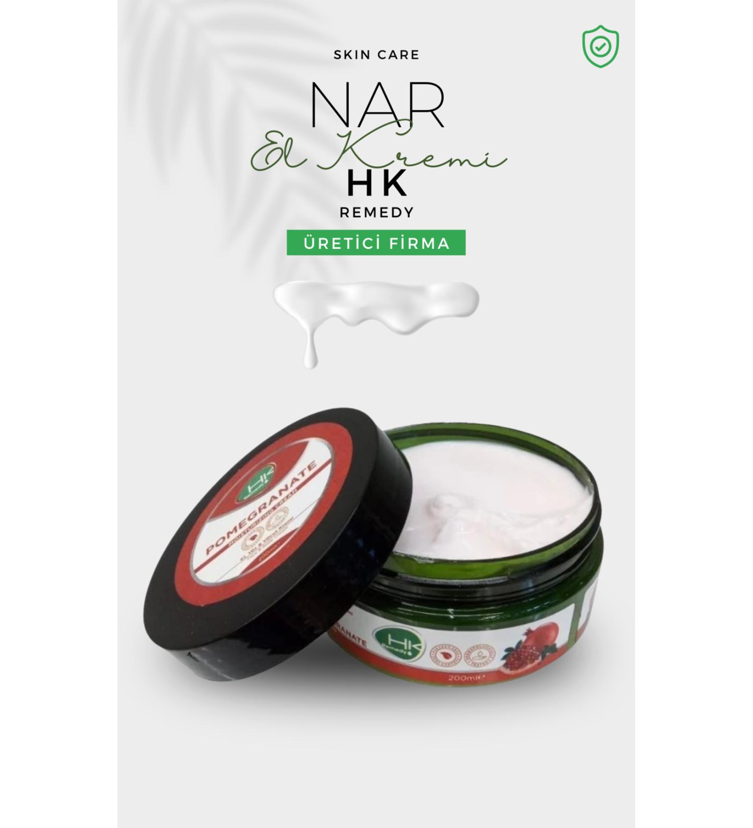HK Remedy Pomegranate Hand Face Cream 200 ml Jar