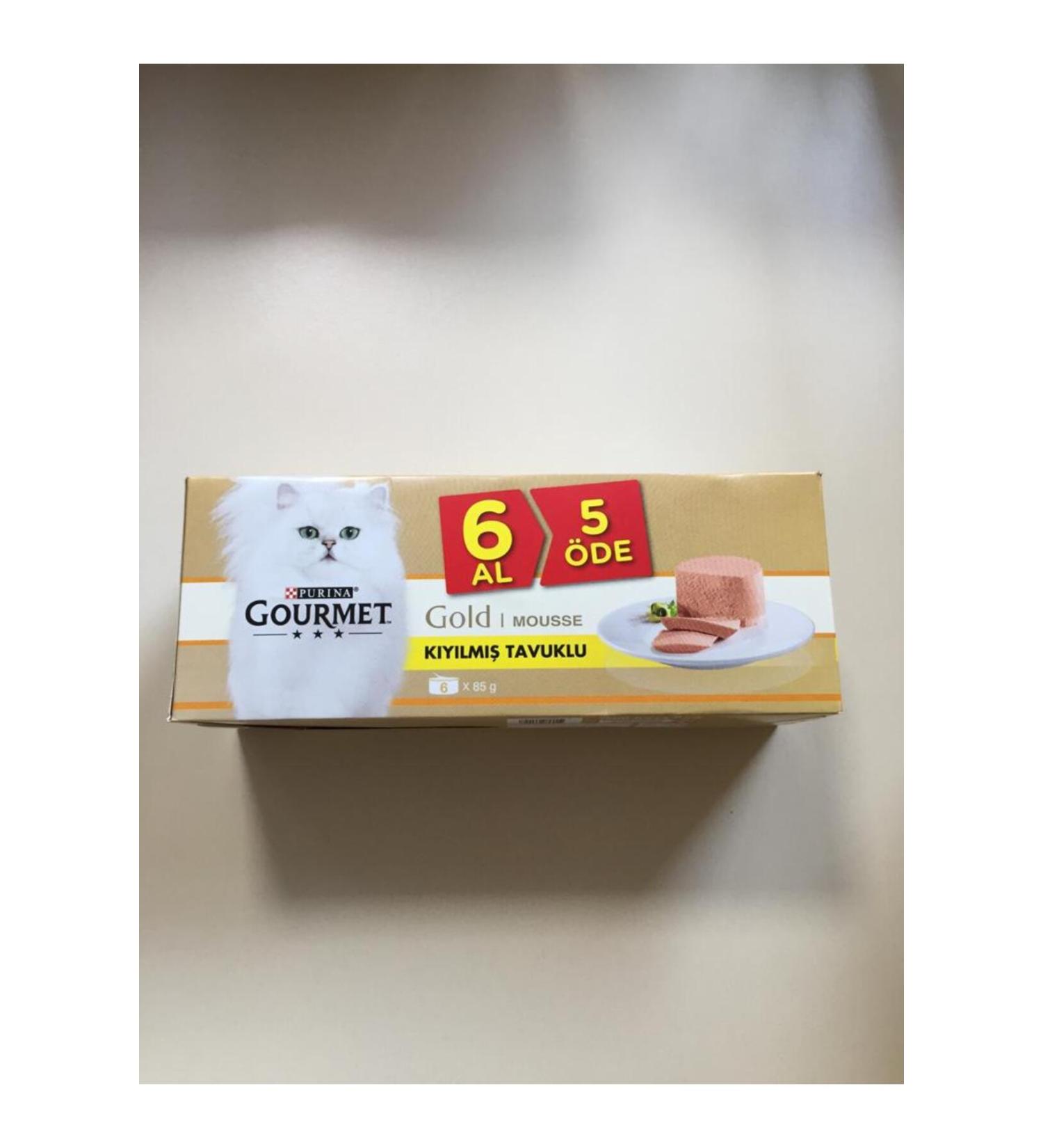 Purina PURINA GOURMET GOLD MINCED CHICKEN BUY 6 PAY 5 CAT FOOD 85GR