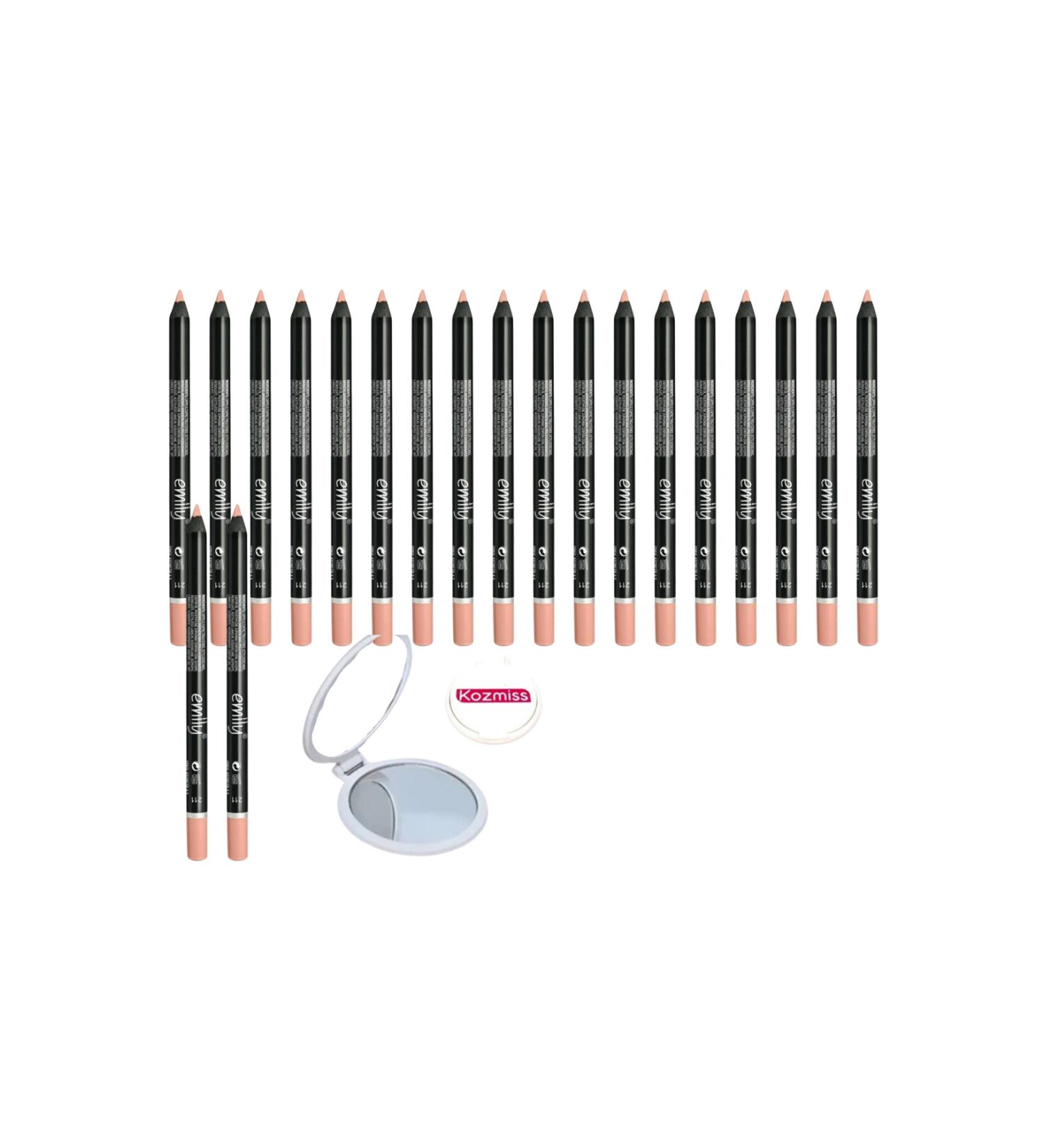 EMILY Lip Pencil 211 no 20 x pcs + kozmiss mirror gift - Buy Online on GoSupps.com