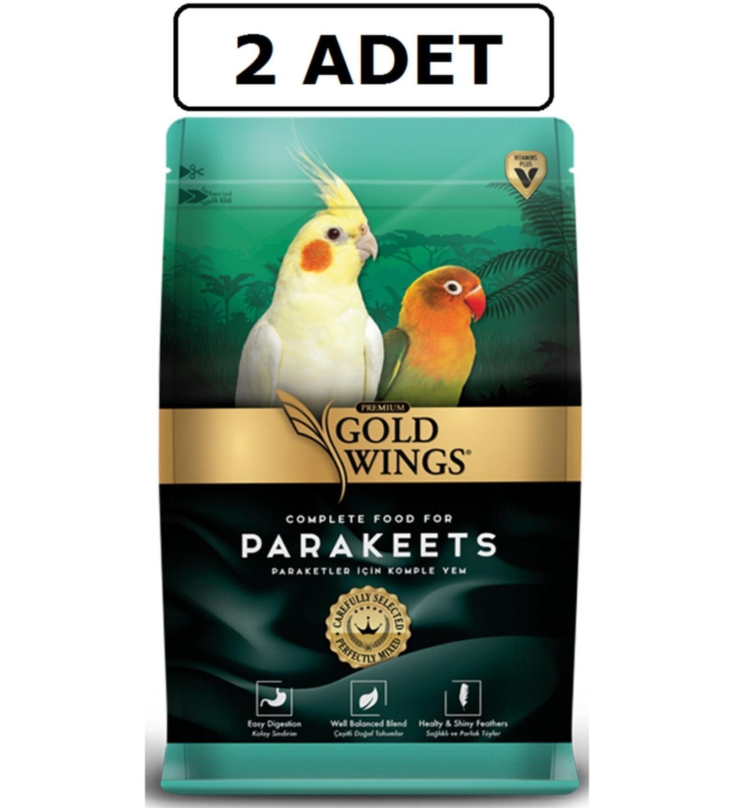Gold Wings Gold Wings Parakeet Food Parrot Food 1 kg x 2 Pieces