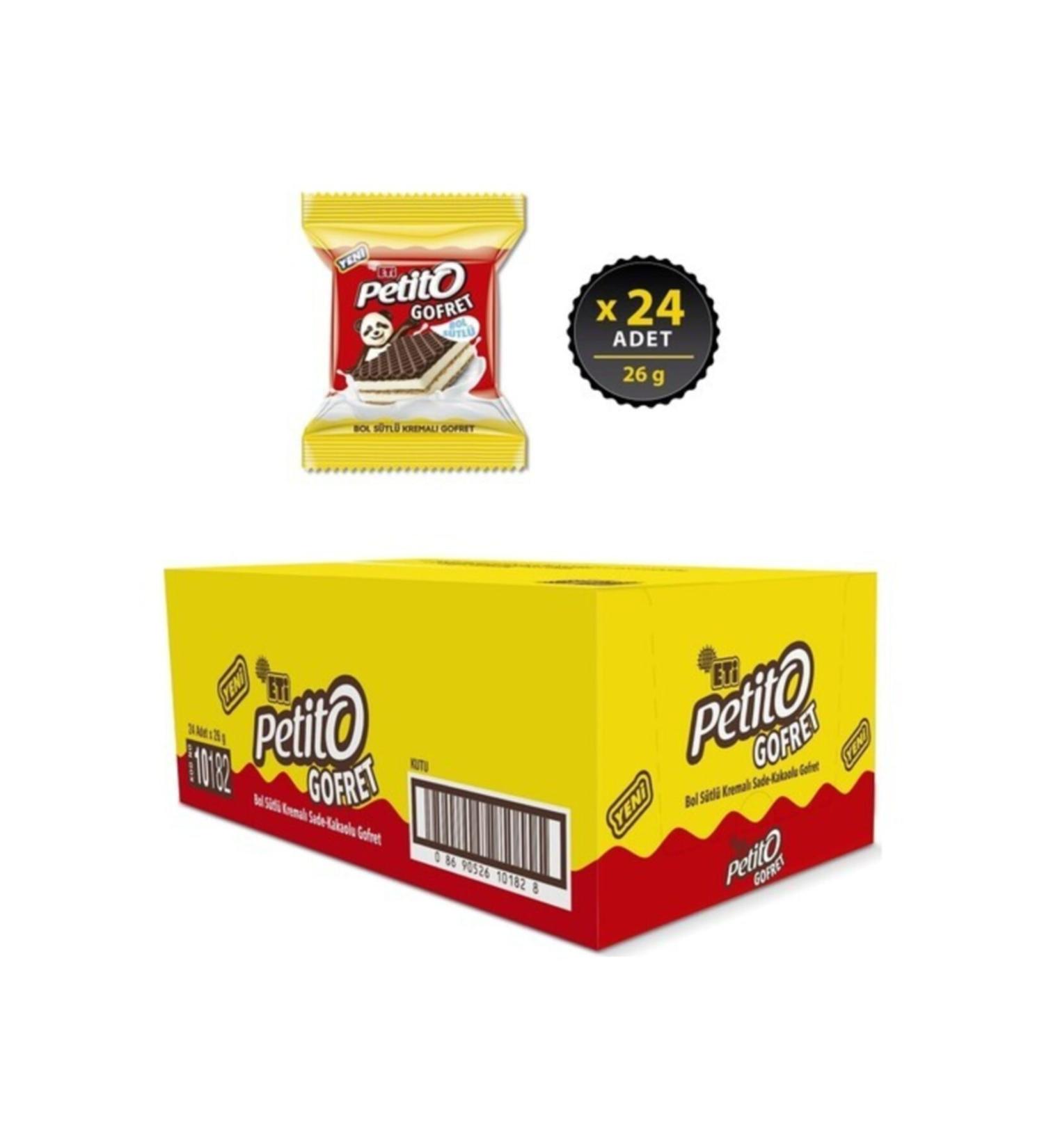 Eti Petito Wafer 25gr X 24 Pieces