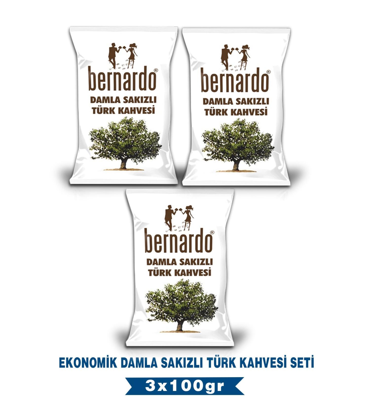 Bernardo 3-Piece Mastic Turkish Coffee Economic Set 100grx3