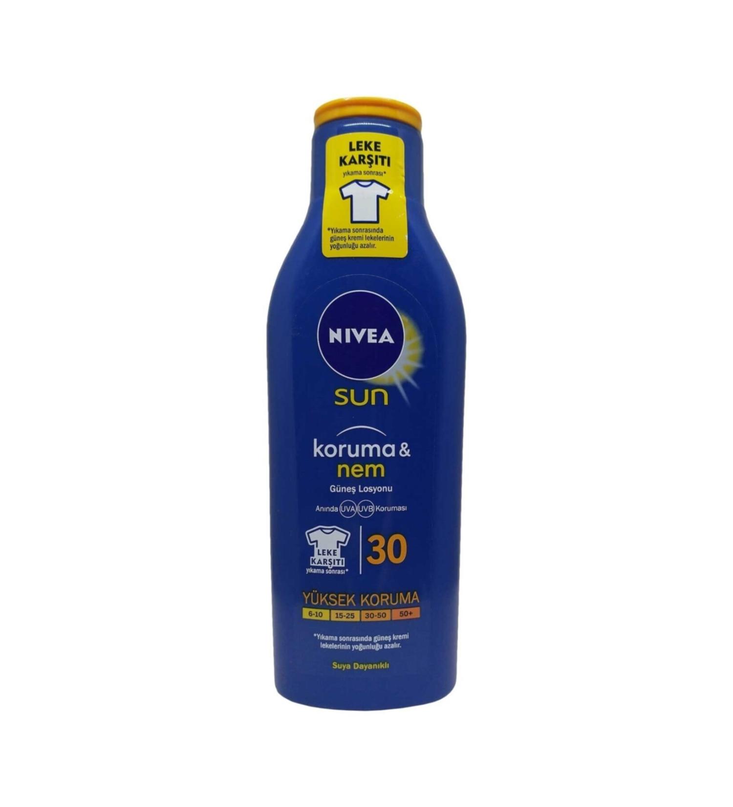 NIVEA Sun Protection Moisture Sun Lotion Gkf30 Anti-Stain