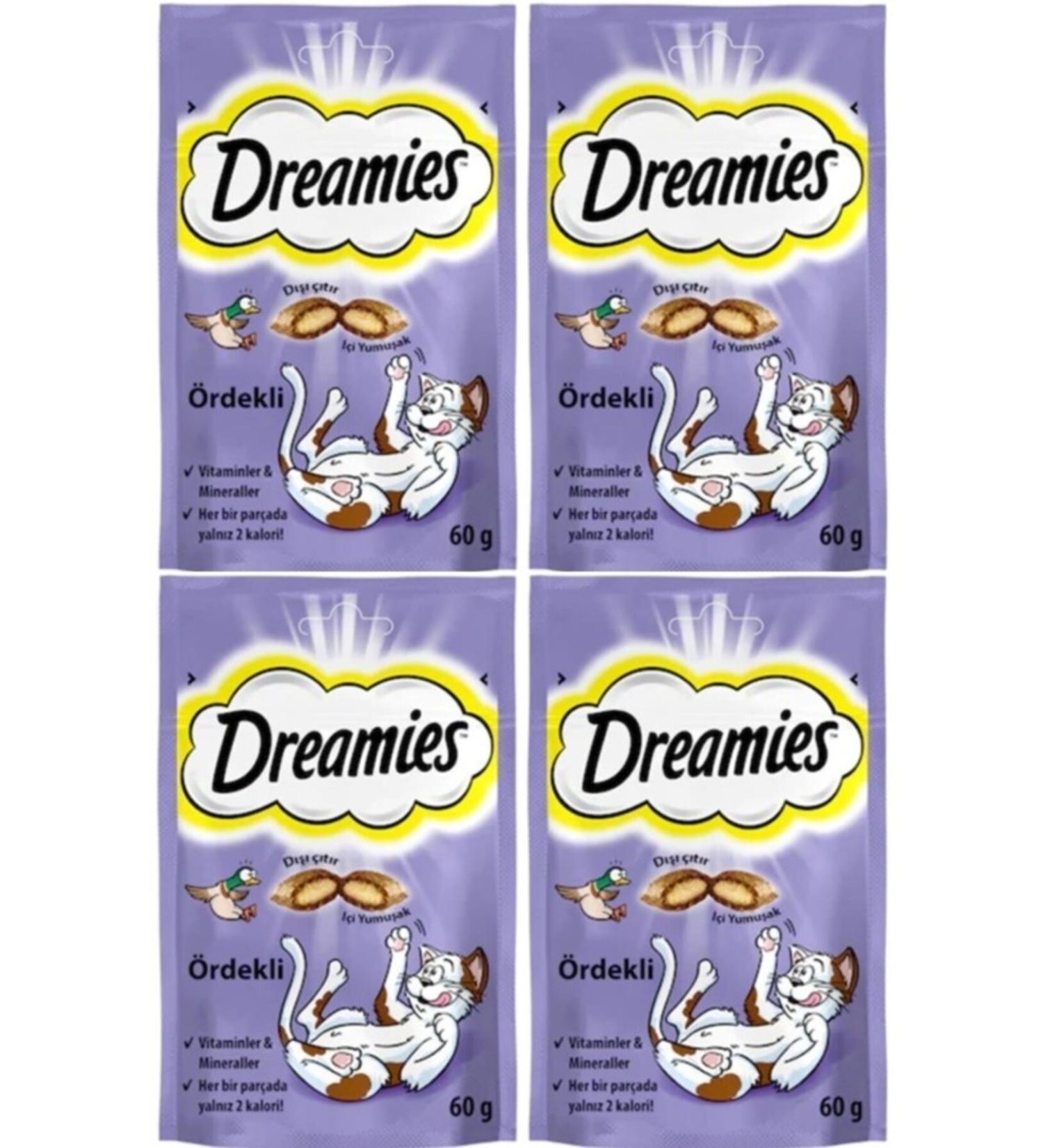 Dreamies Cat Reward Food Duck 60 gr 4 Pieces