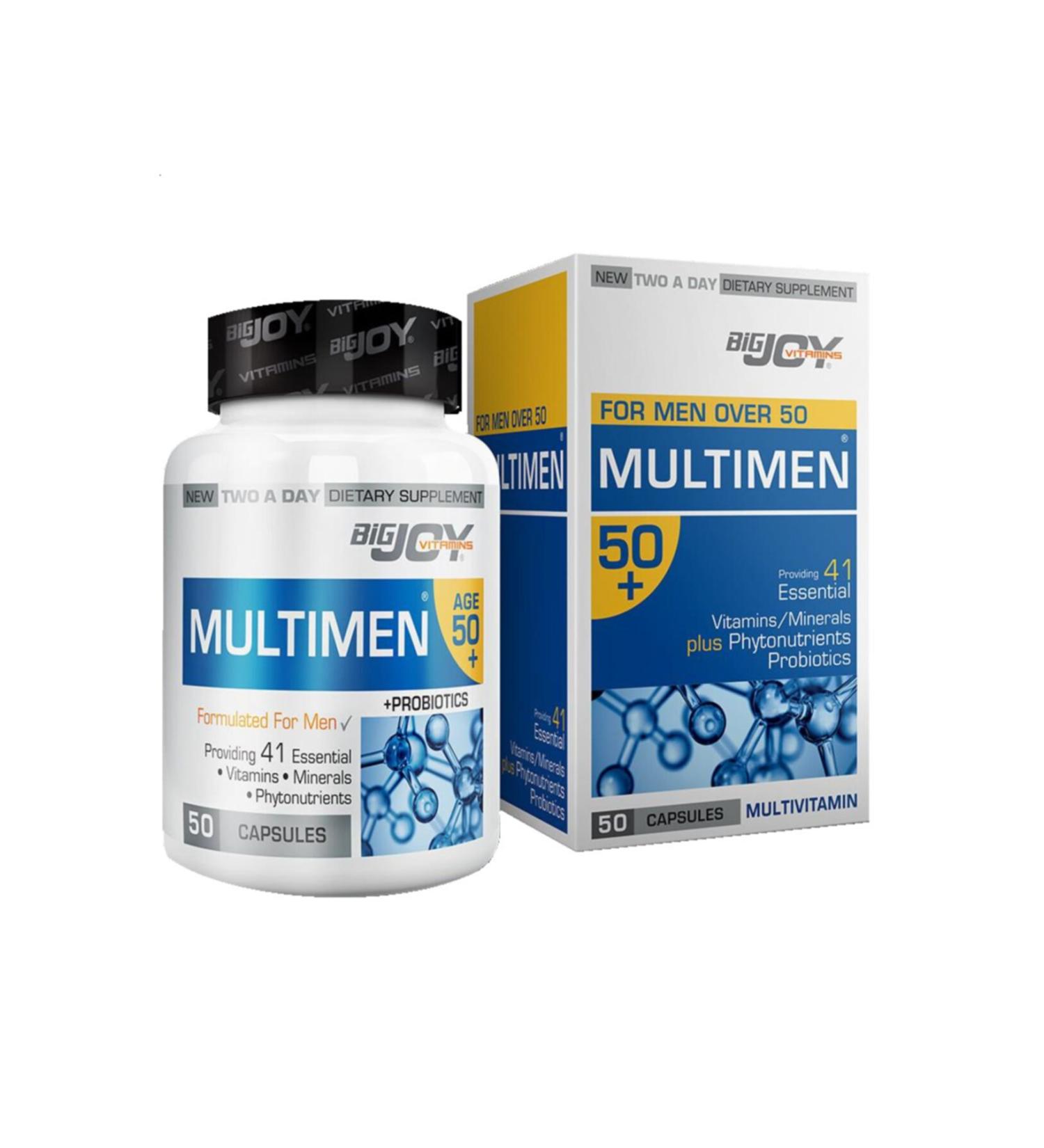 Bigjoy Vitamins Multimen Multivitamin +50 50 Capsules
