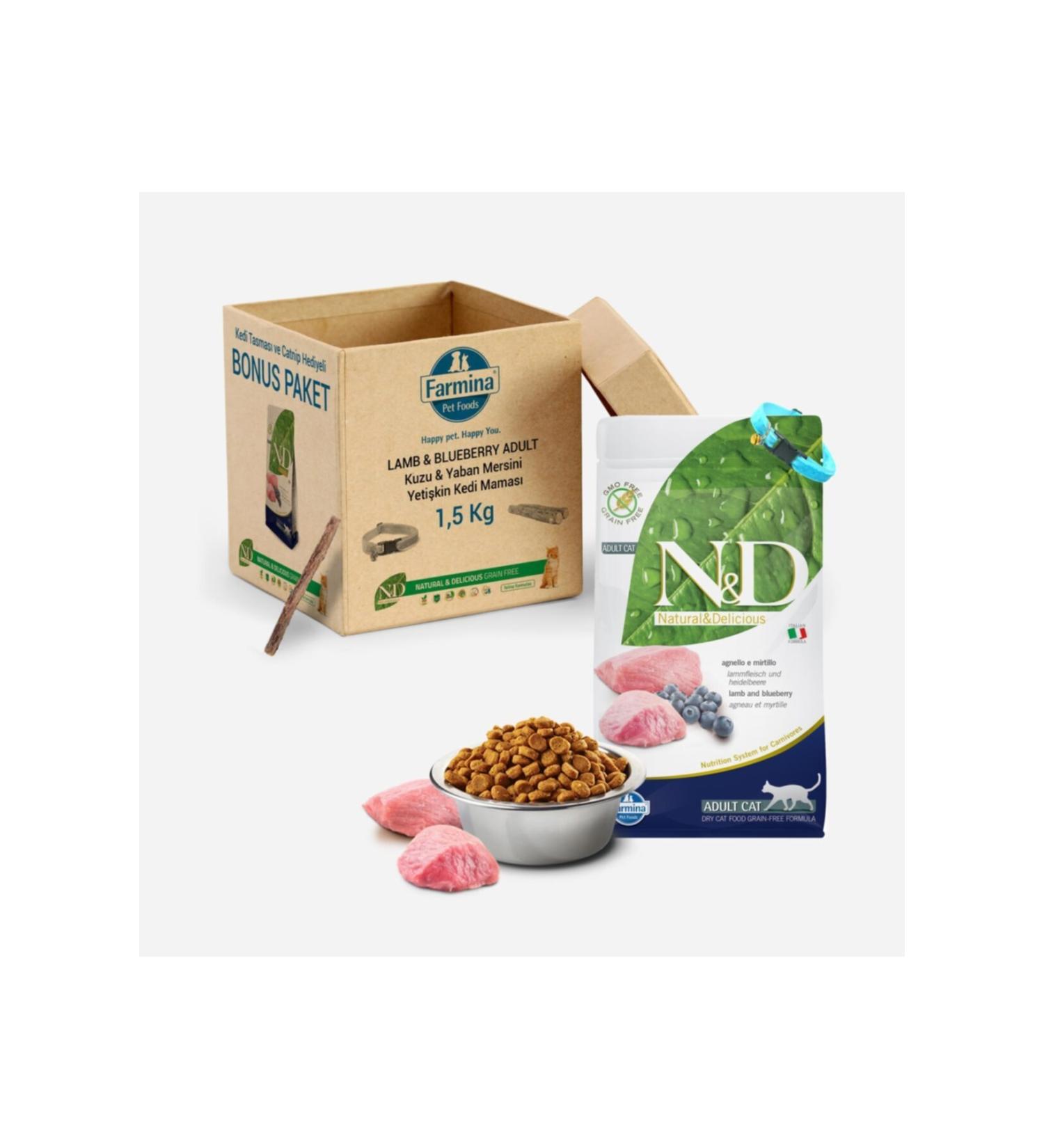 N & D Nd Grain Free Lamb Blueberry Adult Cat Food 1.5 Kg