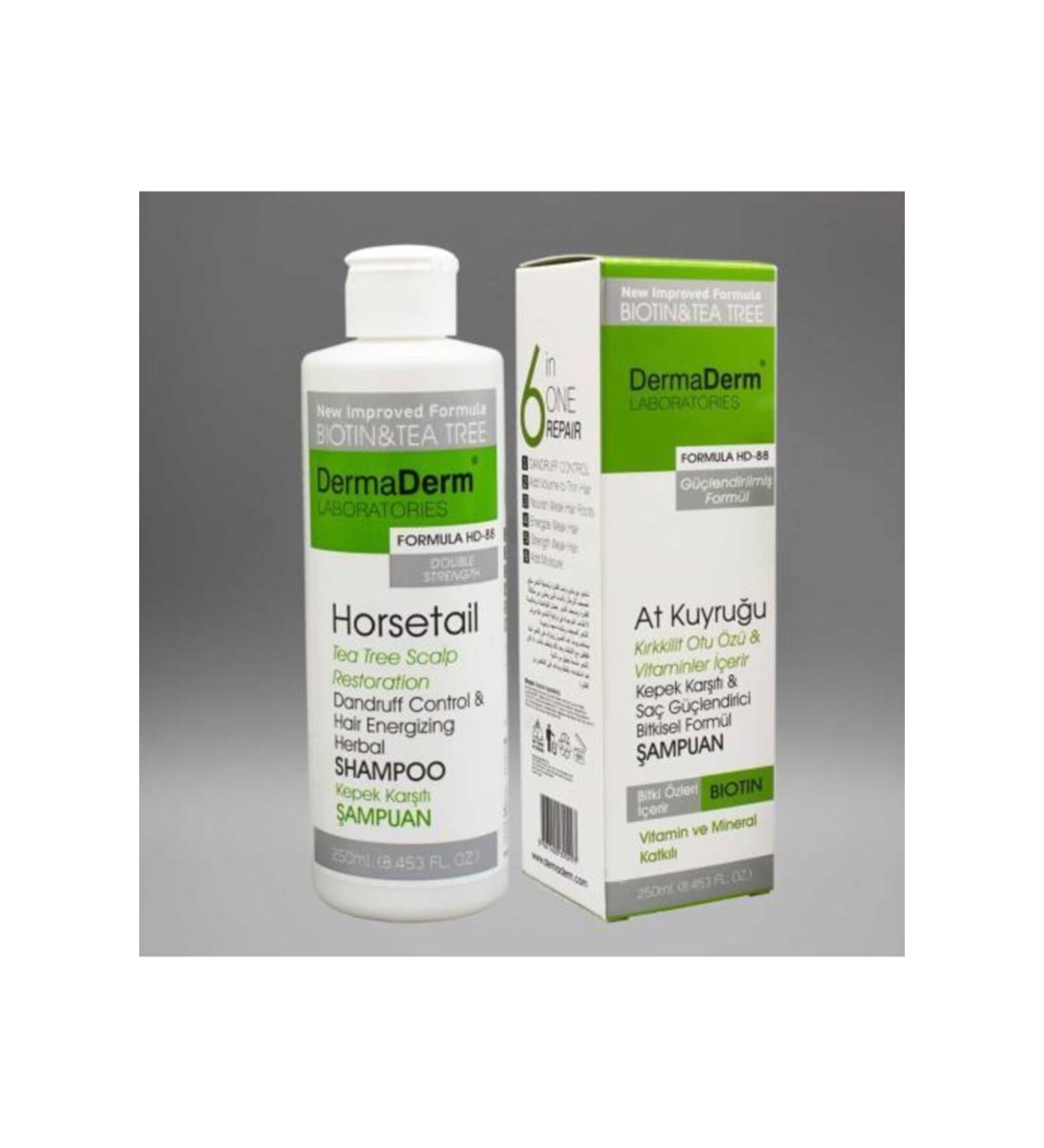 DermaDerm Horsetail Extract Dandruff Shampoo 250 ml.