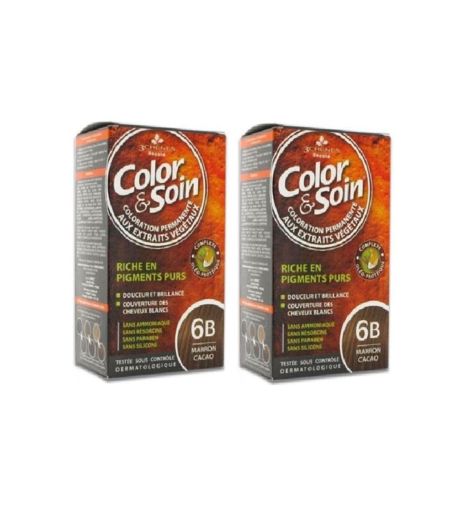 Color Soin Color Soin Organic Hair Dye 6b Cocoa Brown 2 Pieces