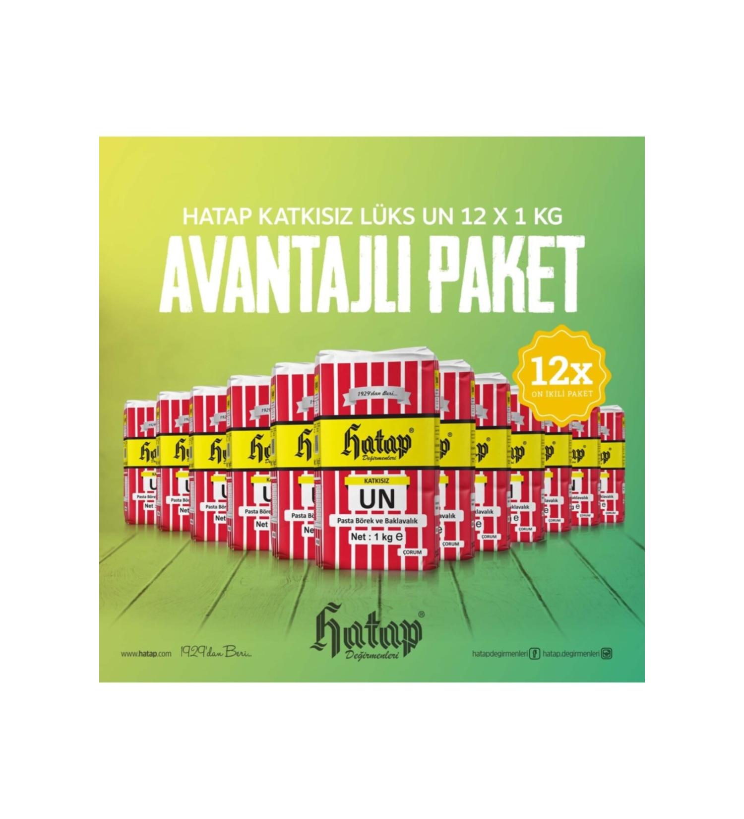 Hatap Mills Hatap Cake Pastry and Baklava Flour 12 X 1 Kg Advantageous Package