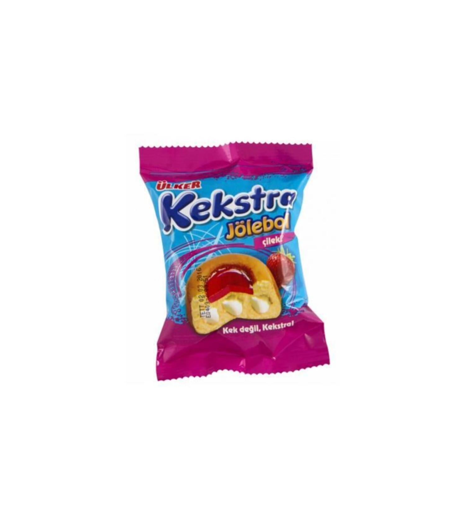 Ulker Kekstra Jellyball Strawberry Cake 24 Pieces