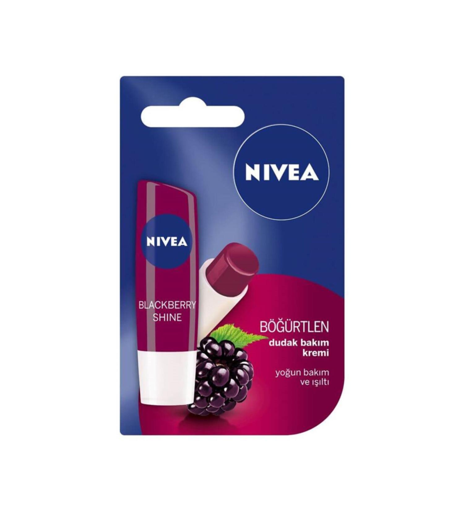 NIVEA Blackberry Lip Care Cream 4.8 Gr