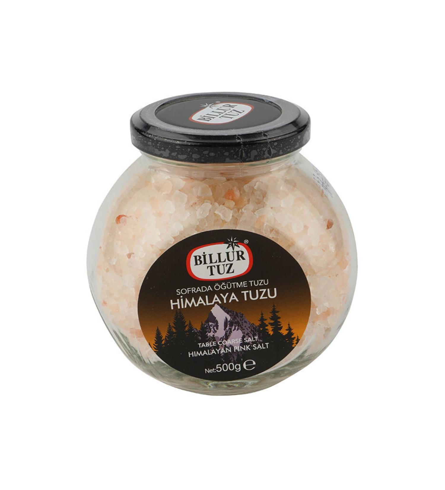 Billur Himalayan Salt Glass Jar 500 gr