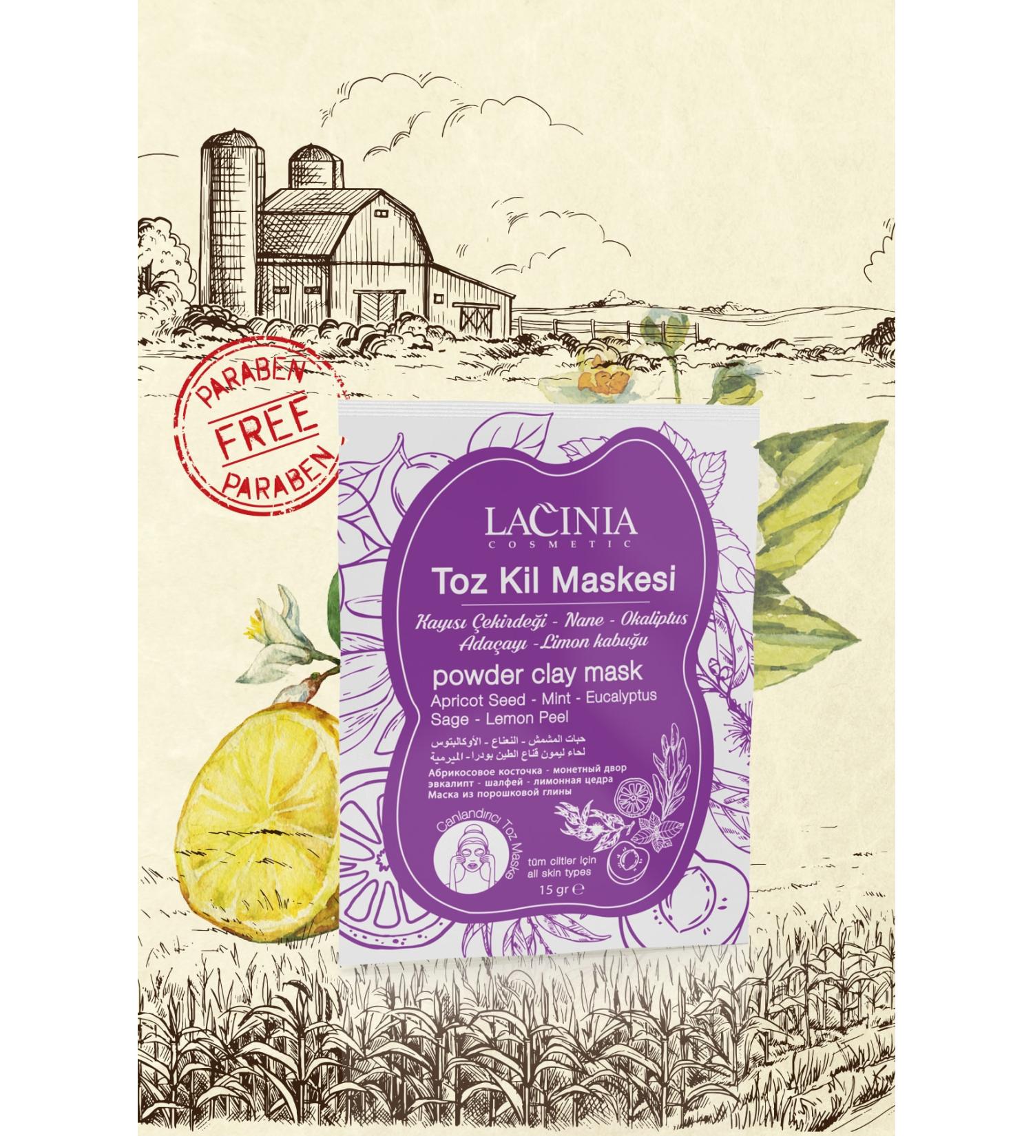 Lacinia Powder Clay Mask 15g (5 Pieces)