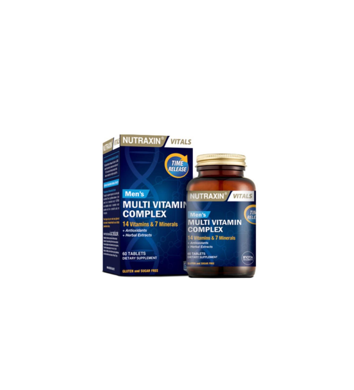 Nutraxin Mens Multi Vitamin Complex 60 Tablets