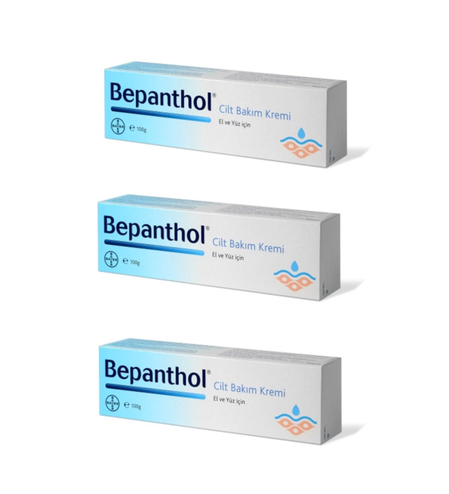 Bepanthol Skin Care Cream for Daily Use for Hands and Face 100 gr 3 Pieces - Buy Online on GoSupps.com