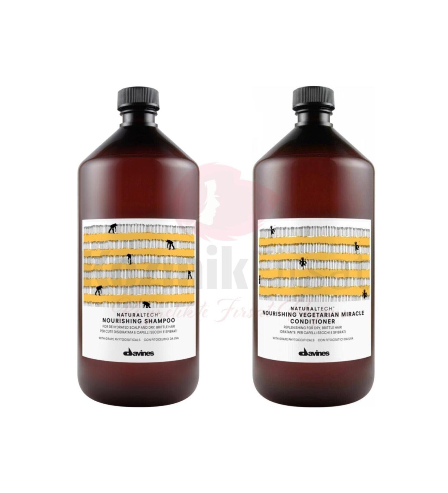 Davines Nourishing Shampoo for natural hair 1000ml + Nourishing Conditioner 1000ml