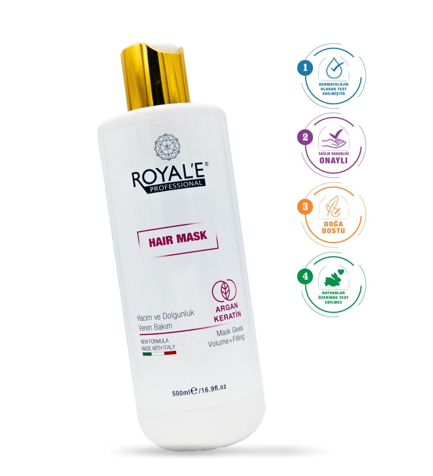 royale professional Hair Mask - Argan Keratin Hair Mask 500ml - Buy Online on GoSupps.com