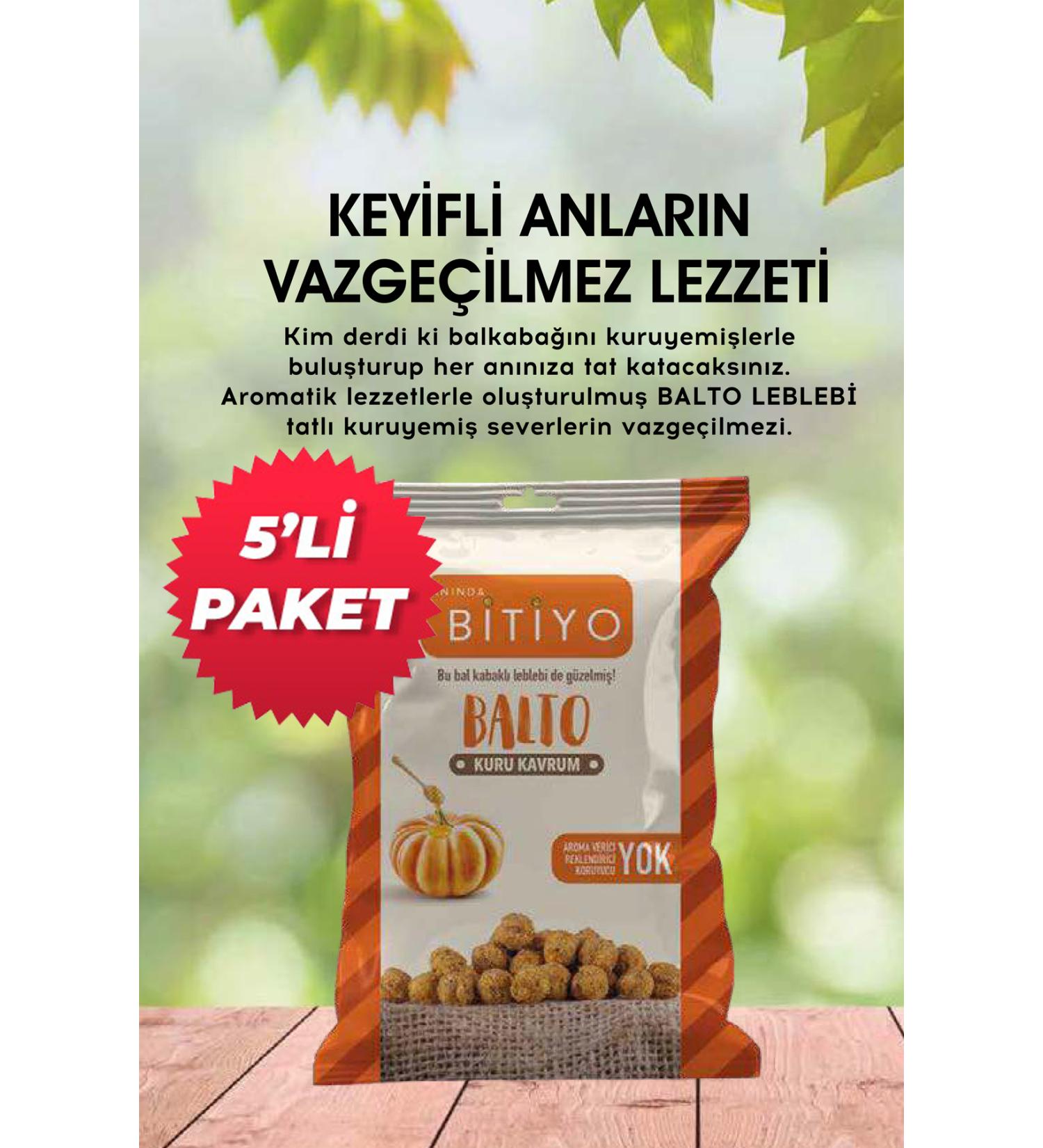 INSTANTLY FINISHED Balto Chickpea 0 Natural Dry Roasted Chickpea 75 Grams X 5 Pieces (Does not Contain Flavor Colorant Preservative)