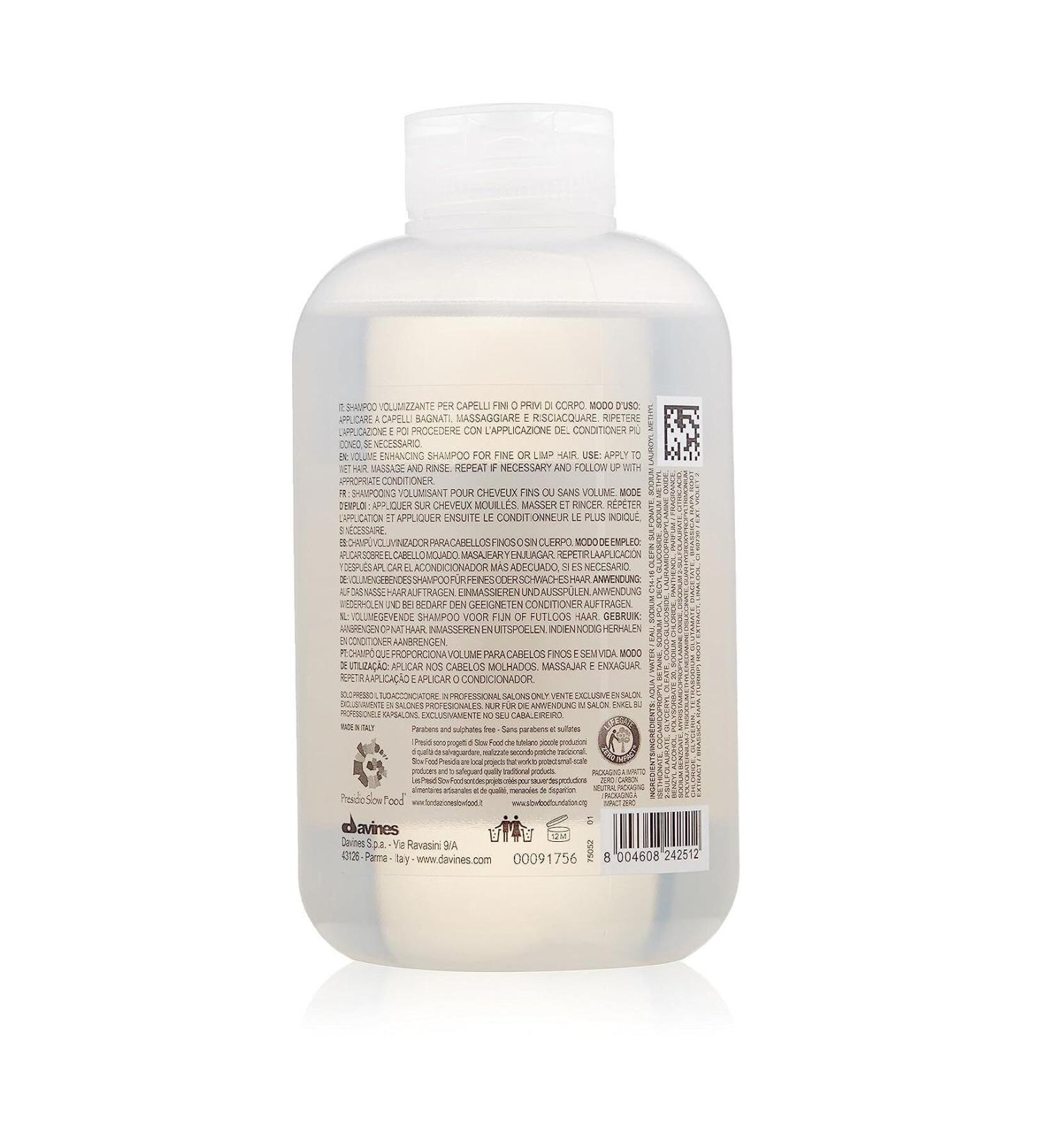 Davines Volu VitaminRich(B1-6- E) Hair Volumizing Antiox Shampoo noonline225