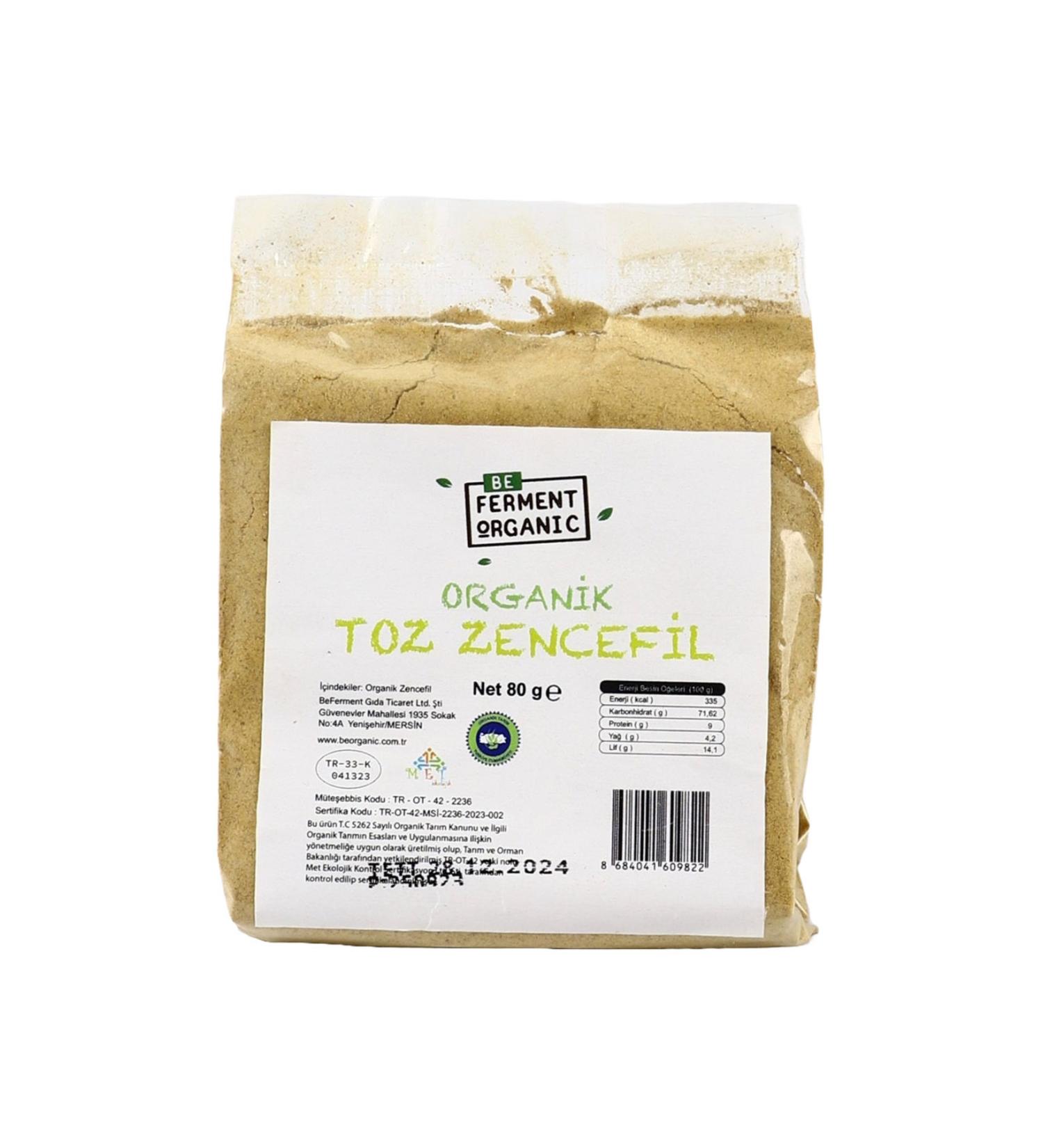 Beferment Organic Organic Ginger Powder 80 gr