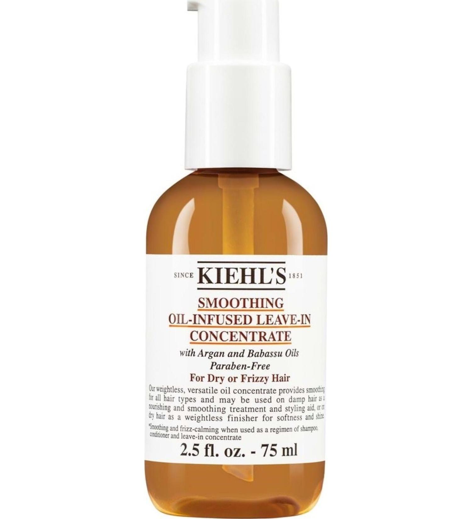 Kiehl's New York Smoothing Oil-Infused Leave-In Concentrate 75 ml - Argan Oil Hair Care Serum 75 ml