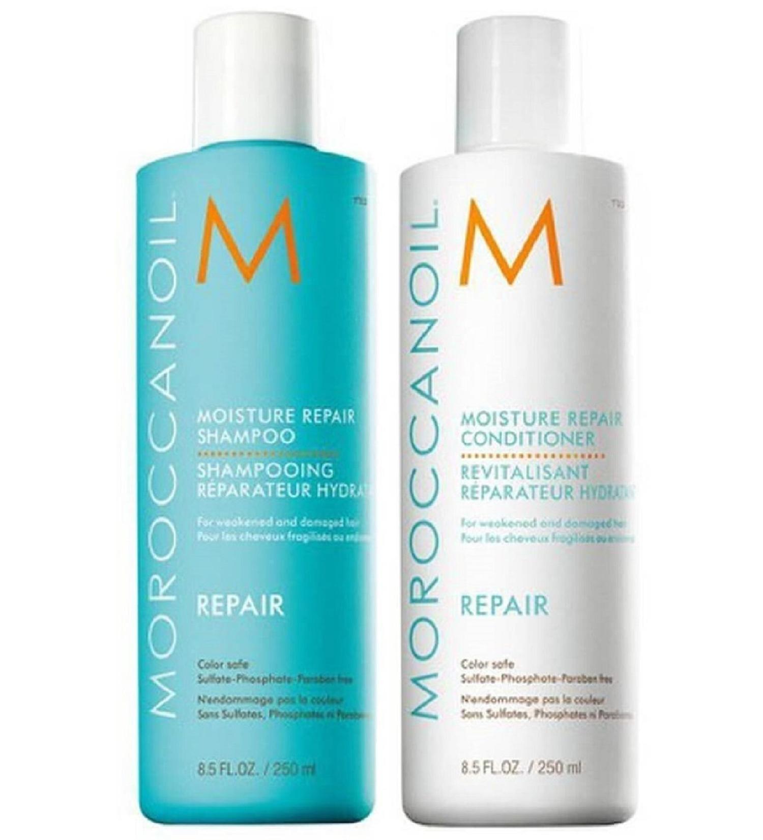 Moroccanoil Repair Moisture Shampoo 250ml + Cream 250ml Set trusty94