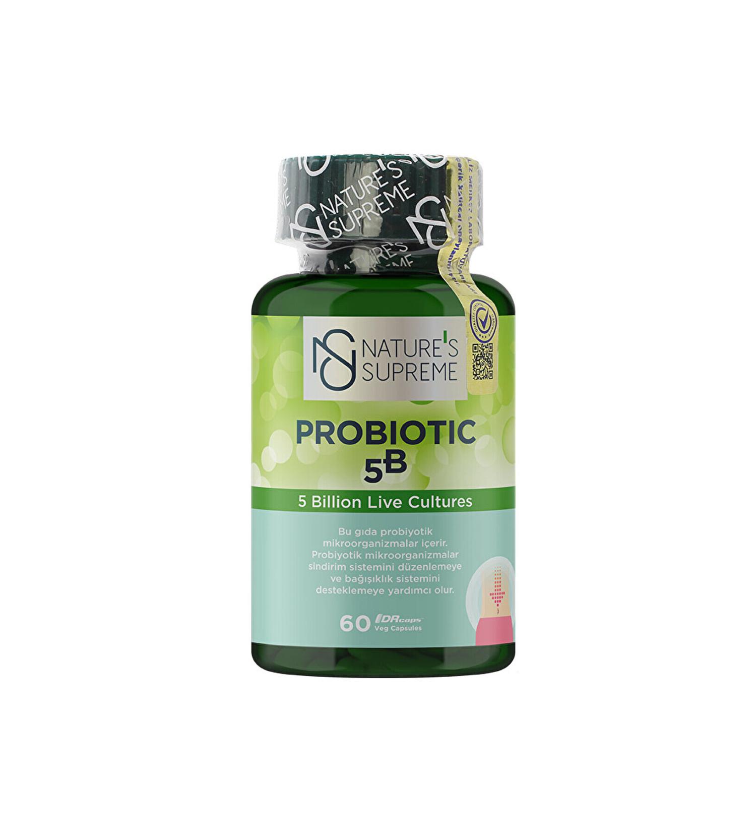 Natures Supreme Probiotic 5b 60 Capsules - Unflavored - Buy Online on GoSupps.com