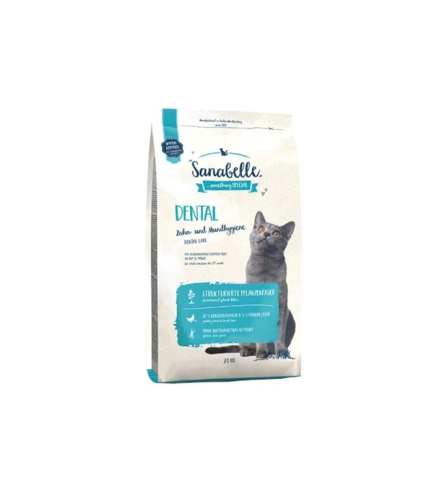 PATIIZICO Sanabelle Dental Oral and Dental Care Supportive Poultry Adult Cat Food 2 Kg