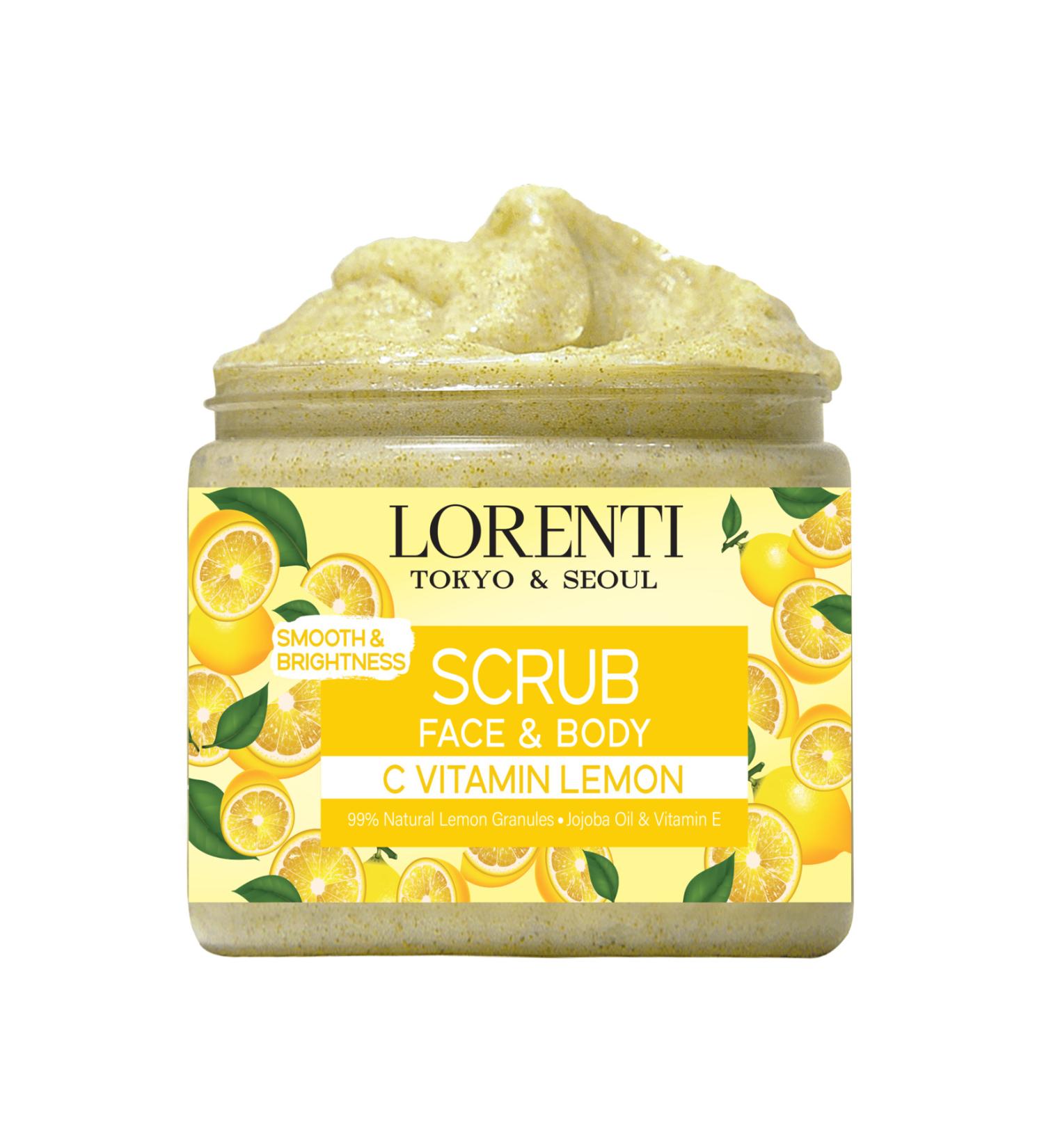 LORENTI Lemon Essence Brightening Face and Body Peeling 500 ml