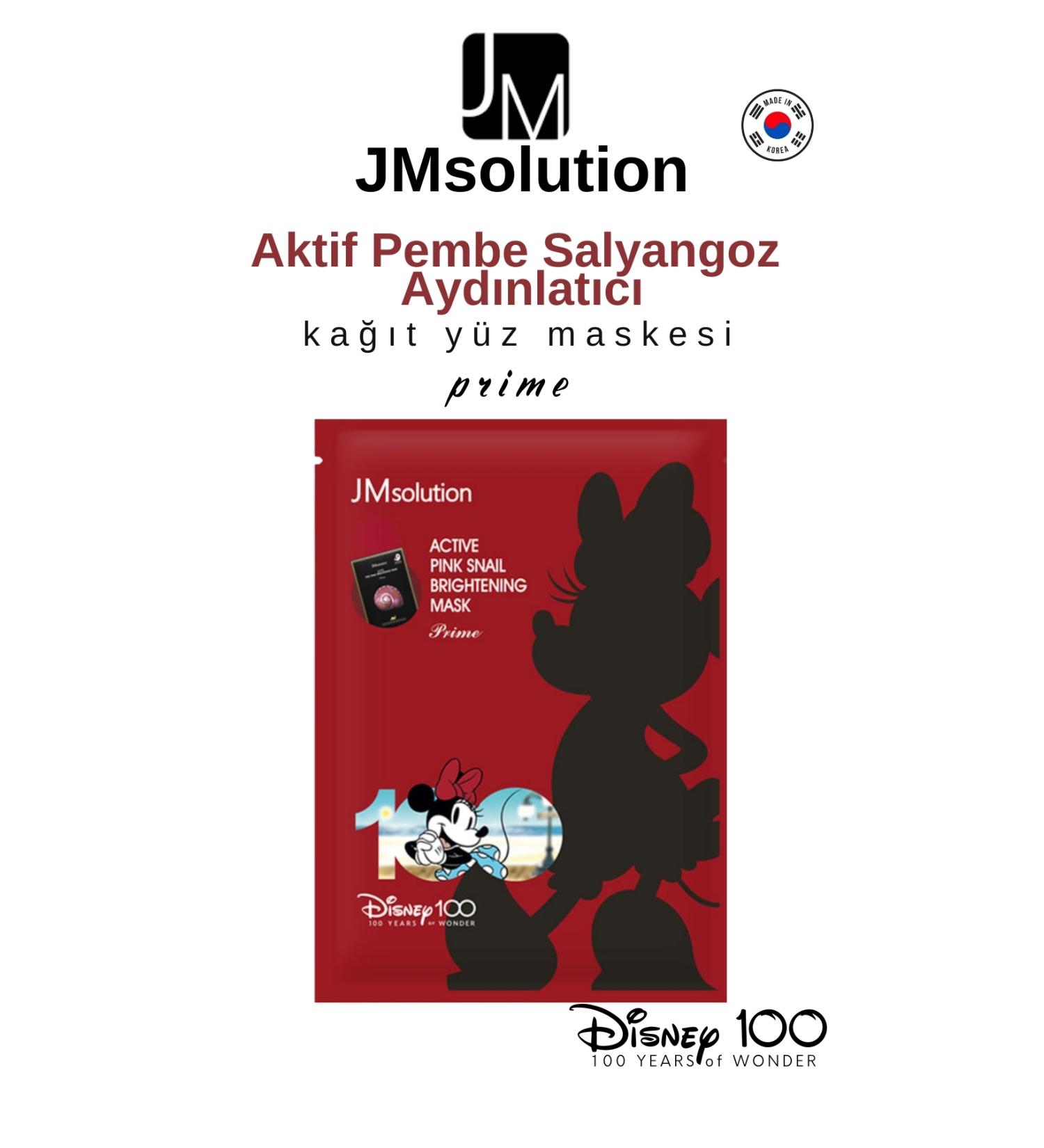 JMsolution Active Pink Snail Brightening Mask-Snail Mucin Revitalizing Face Mask. 1 Piece - Buy Online on GoSupps.com