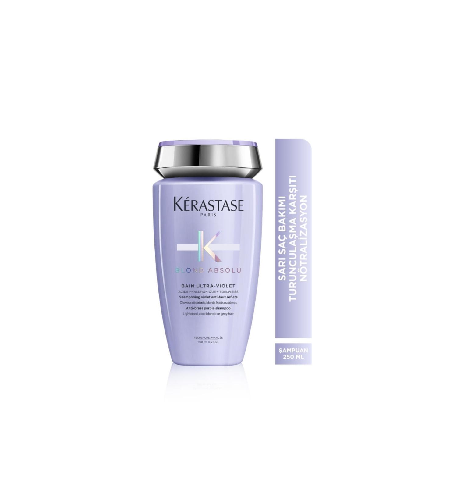 Kerastase -Blond Absolu Bain Ultra-violet Shampoo Against Unwanted Yellow & Orange 250ml-85896222258-