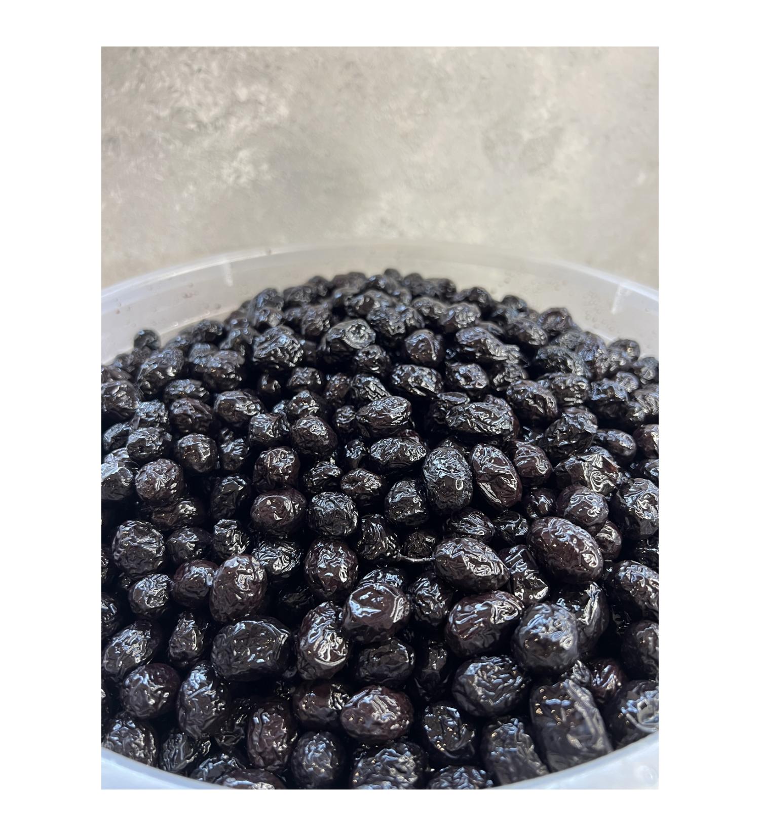 Hayati afak Less Salty Sele Black Olives 1kg