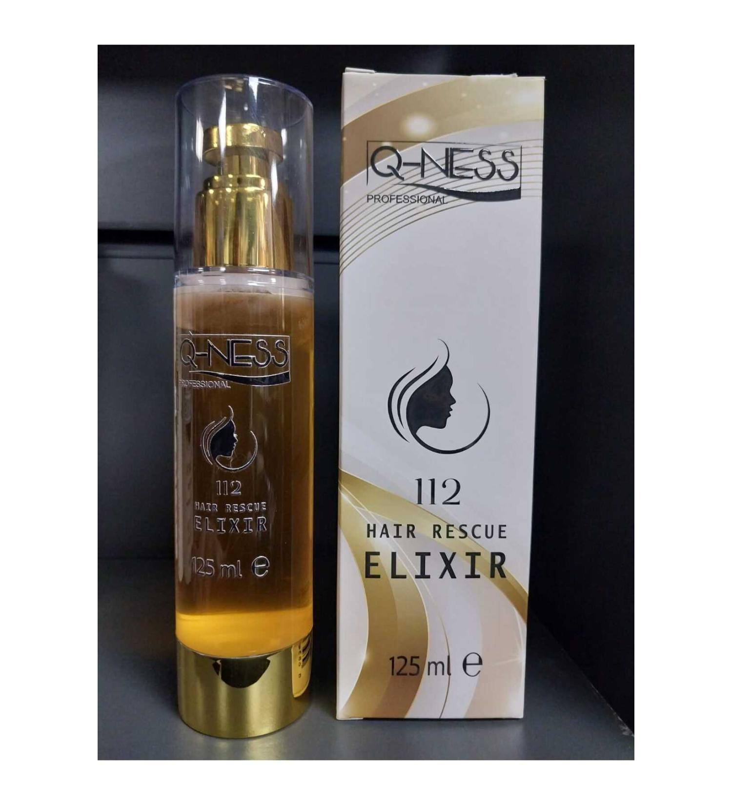 Q-NESS PROFESSIONAL HAIR RESCUE 112 ELIXIR 125 ML