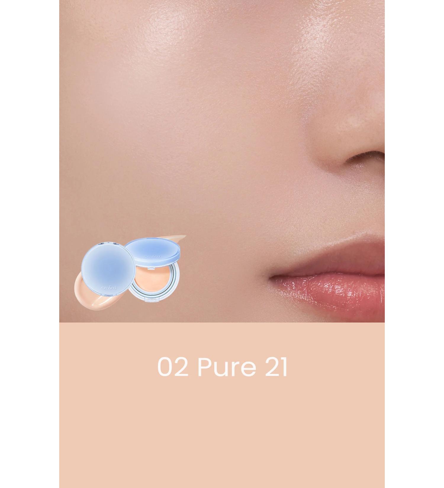 Romand Vegan Moisturizing Thin Structure Bare Water Cushion 02 Pure 21 SPF38 PA++++ - Buy Online on GoSupps.com