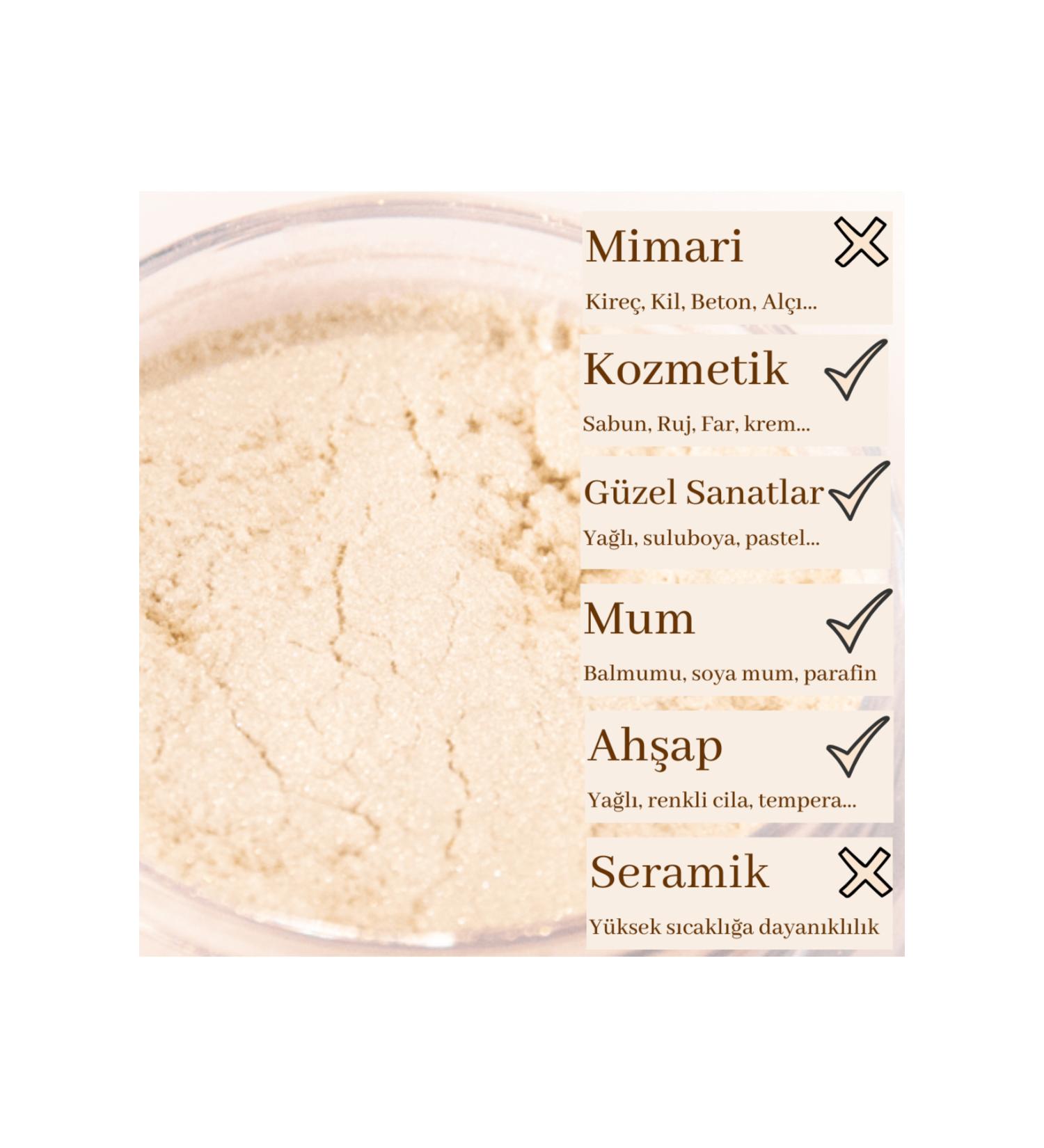 Okra Pigment and Natural Dye Mica Pigment 40 ml