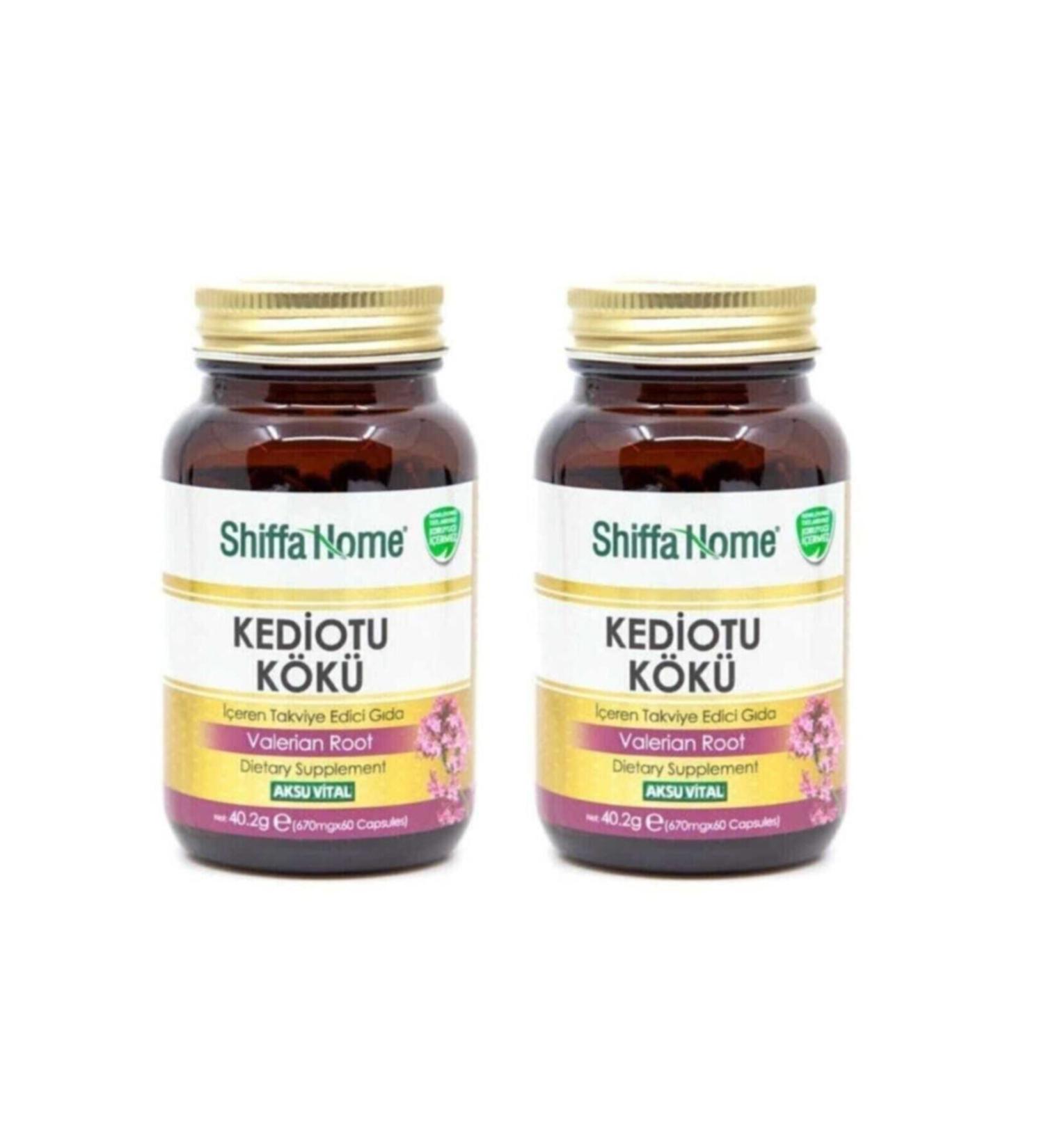 Shiffa Home Valerian 670 Mg 60 Capsules X 2 Pieces