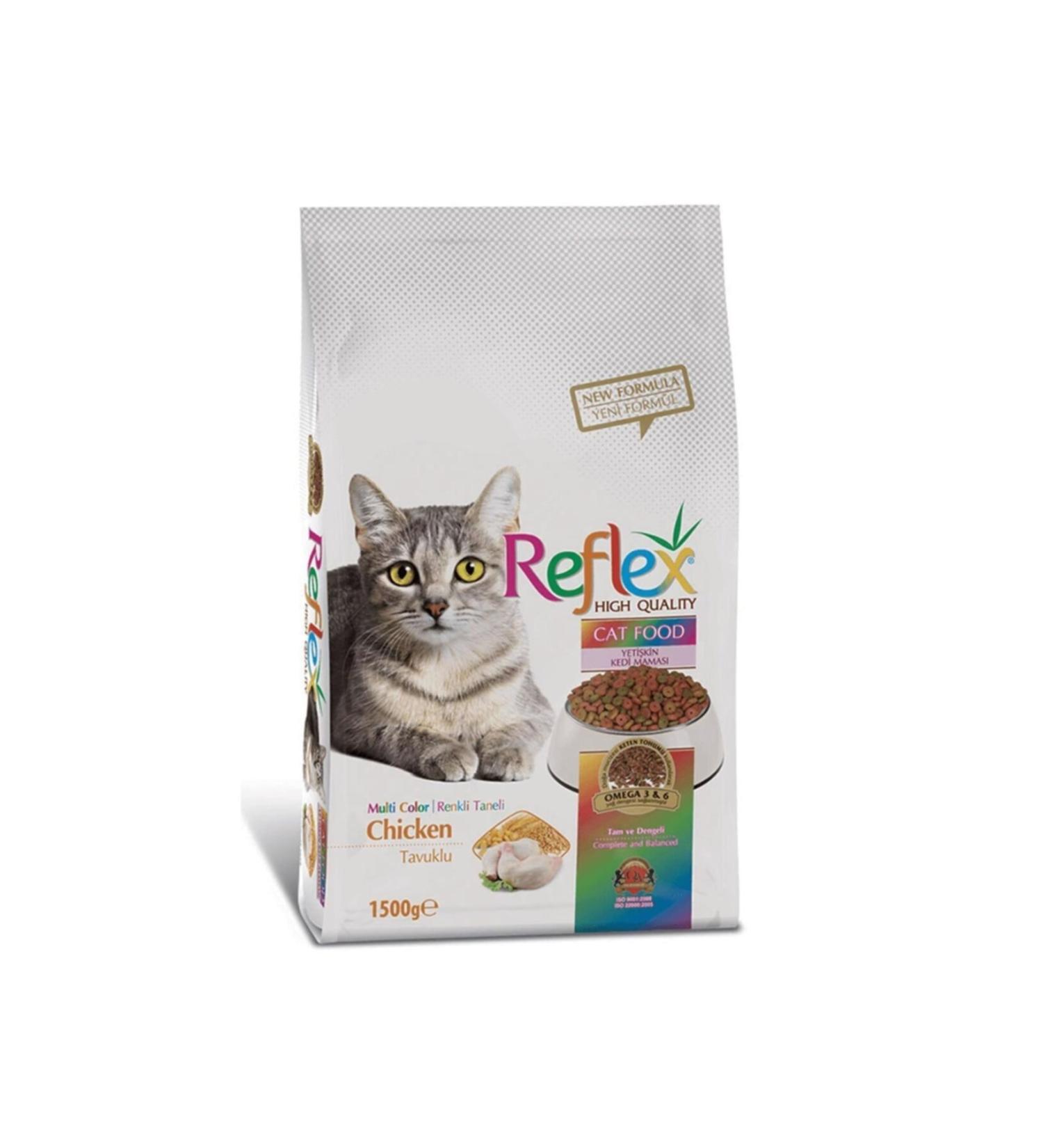 Reflex Multi Color Chicken Adult Cat Food 1.5 Kg
