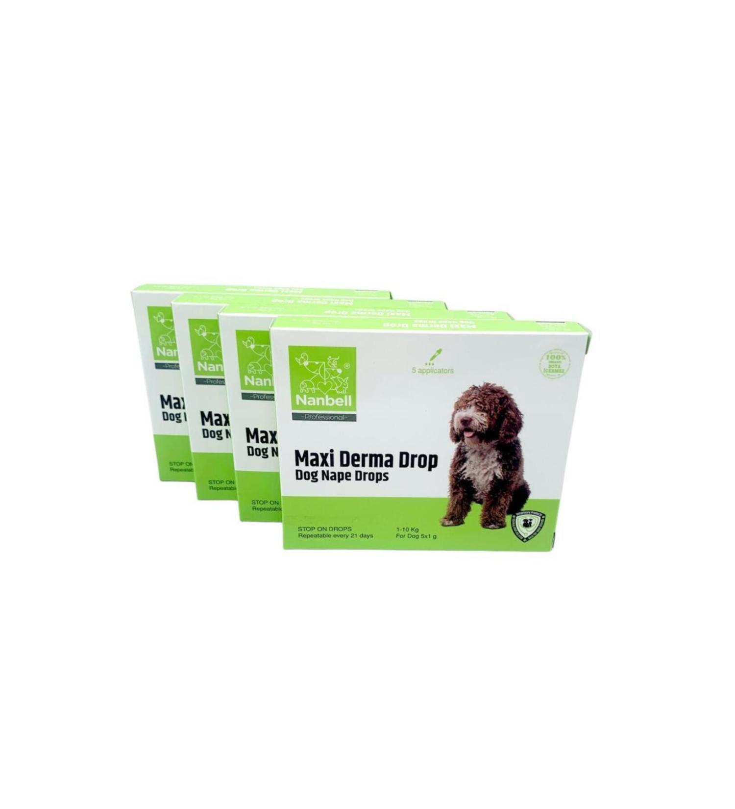 Nanbell 4 Boxes 5 Drops Package for Dogs 1-10kg
