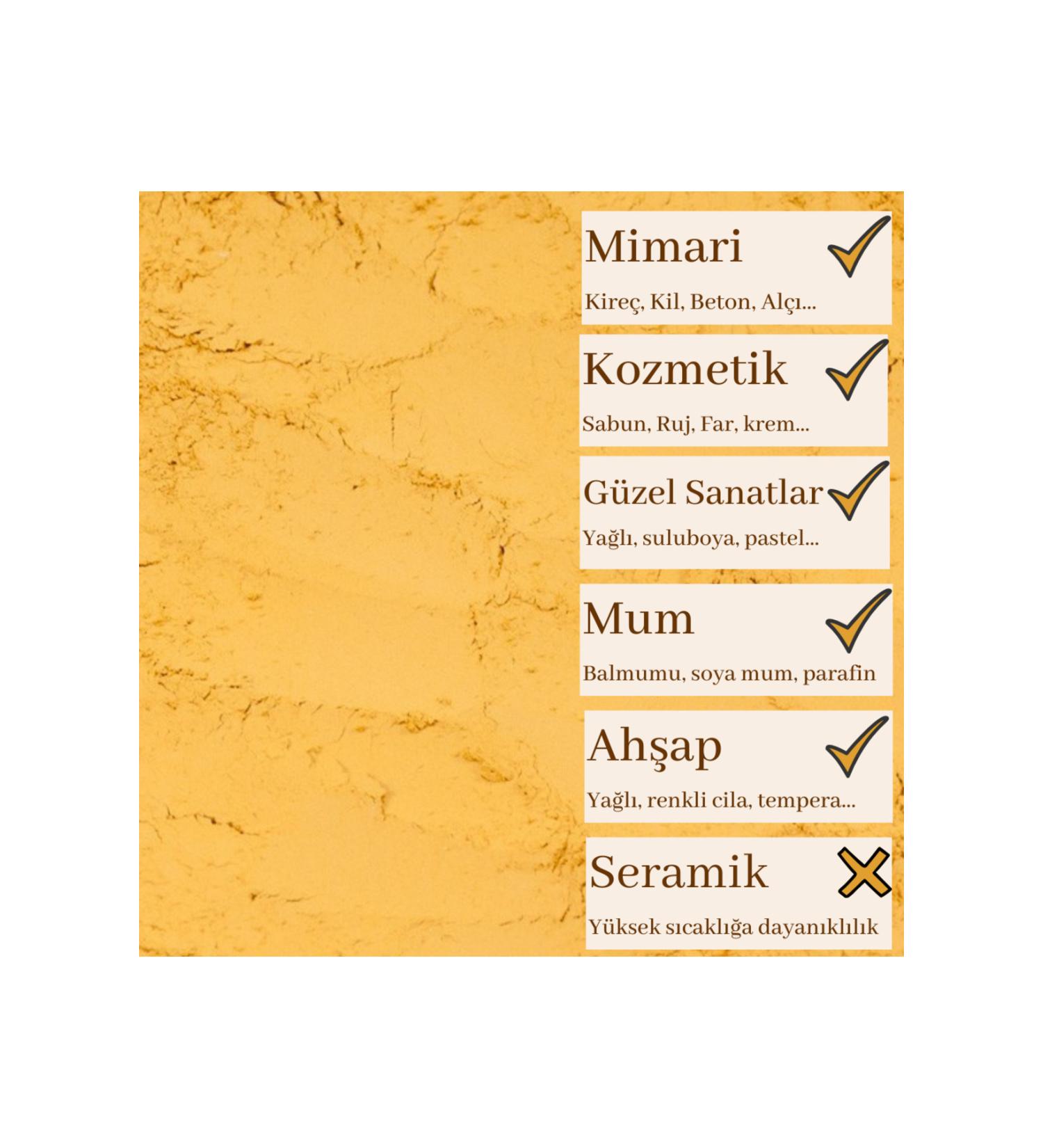 Okra Pigment and Natural Dye Dark Yellow Okra Pigment 40 ml