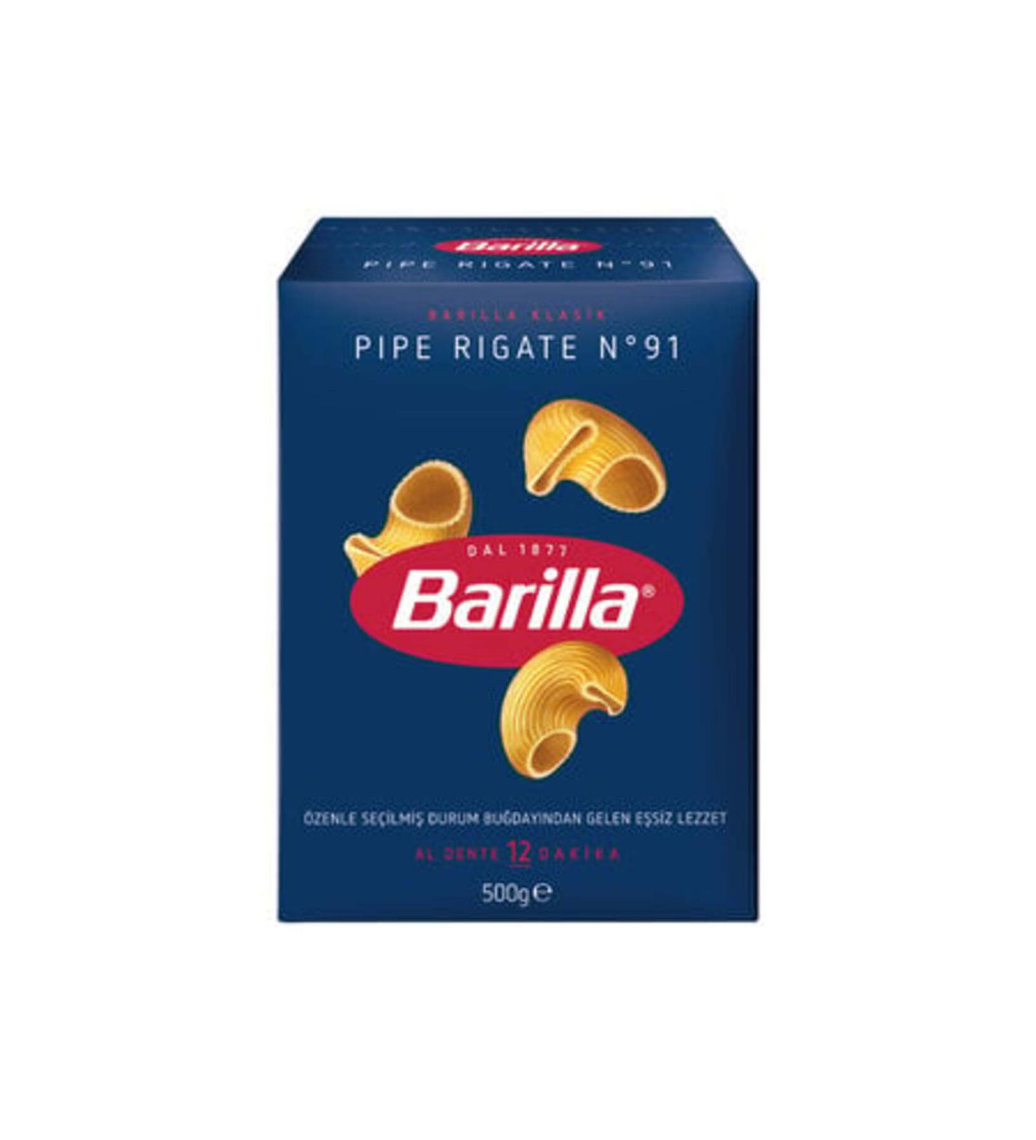 Barilla Ravioli Pasta (Pipe Rigate) 500 Gr (2 PIECES)