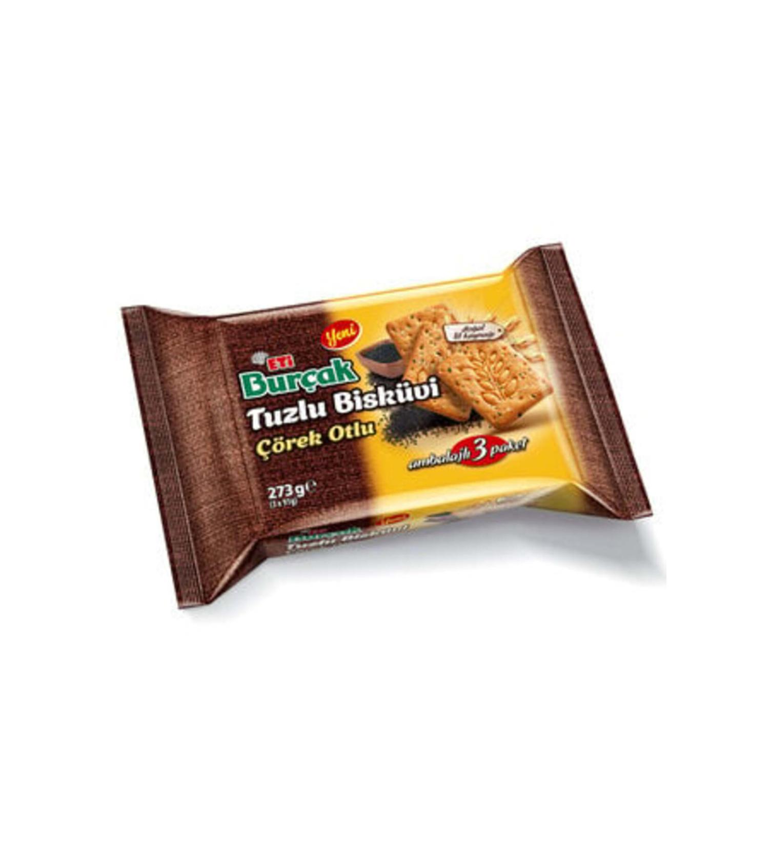 Eti Bur ak Salty Black Herb Biscuit 3x91 gr (2 PIECES)