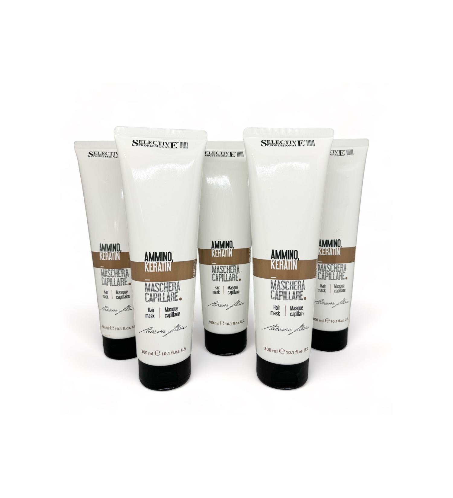 Selective Professional Ammino Keratin Hair Mask 5 pieces x 300 ml.