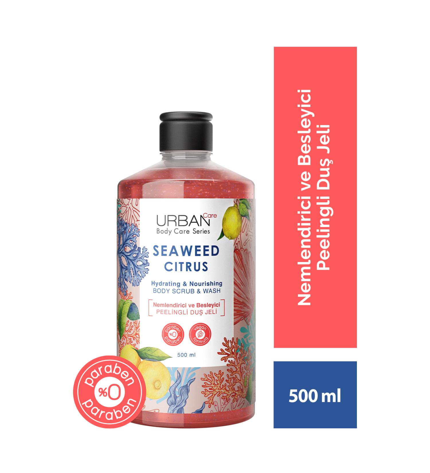 Urban Care Seaweed Citrus Moisturizing and Nourishing Peeling Shower Gel 500 Ml-vegan - Buy Online on GoSupps.com