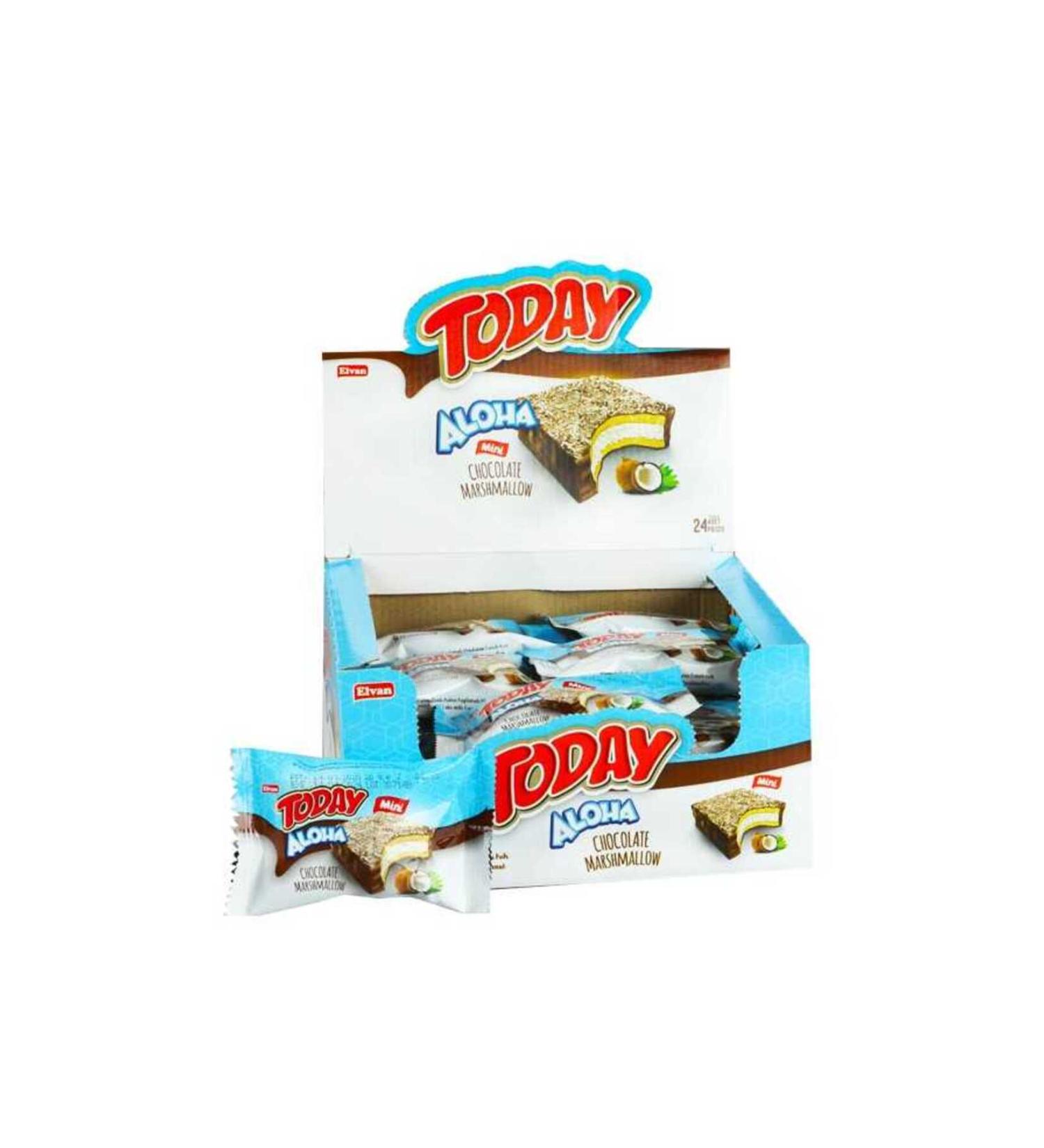 Elvan Aloha Mini Coconut Marshmallow 20 Gr. 24 Pieces (1 Box) - Buy Online on GoSupps.com