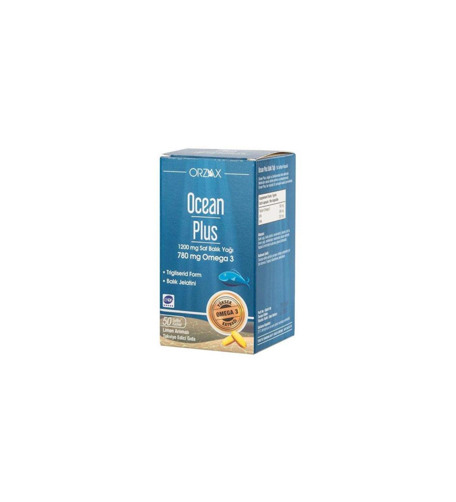 Orzax Ocean Plus 1200 mg 50 Capsules