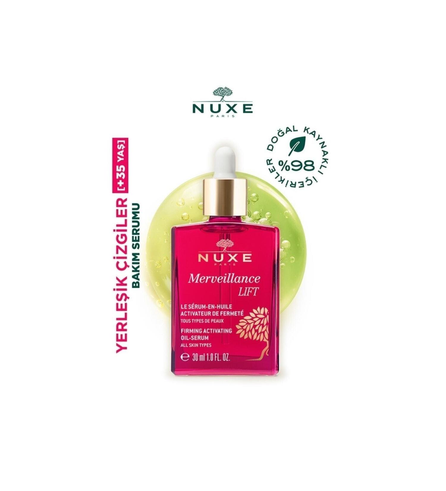 Nuxe Lift Firming Firming Oil Serum with Natural Ingredients Facelight511