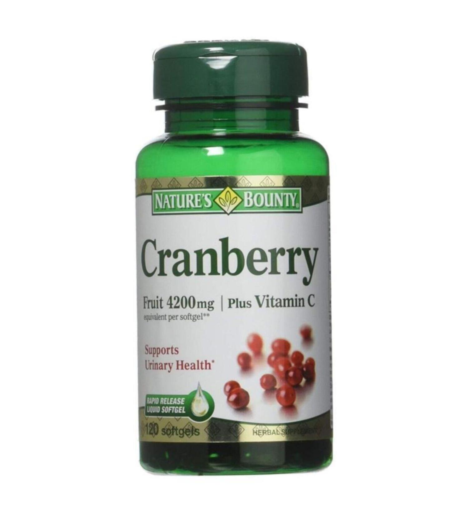 Natures Bounty Cranberry Plus Vitamin C 100 Softj