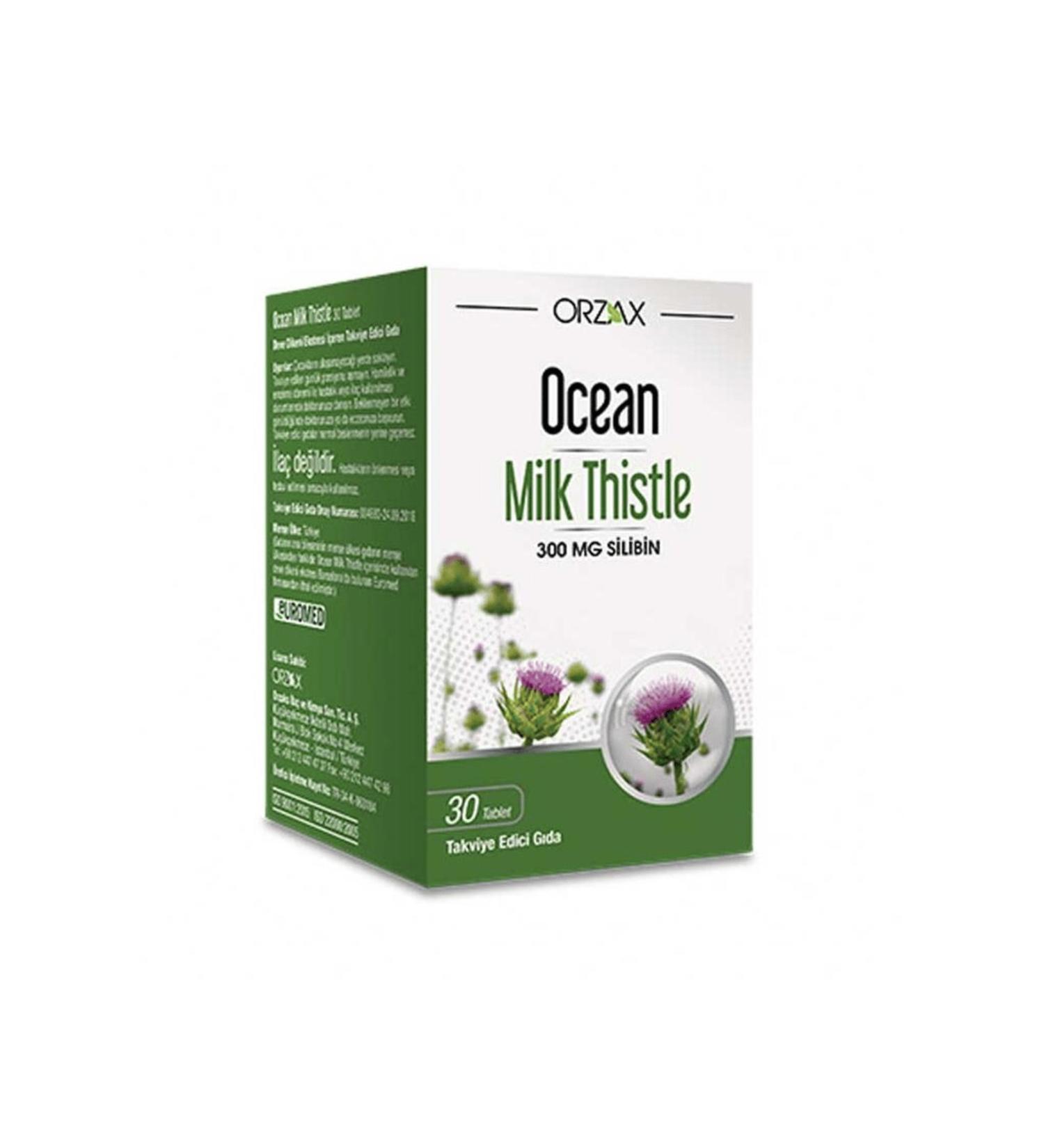 Ocean Milk Thistle 30 Tablets Milk Thistle Supplementary Food.orzx