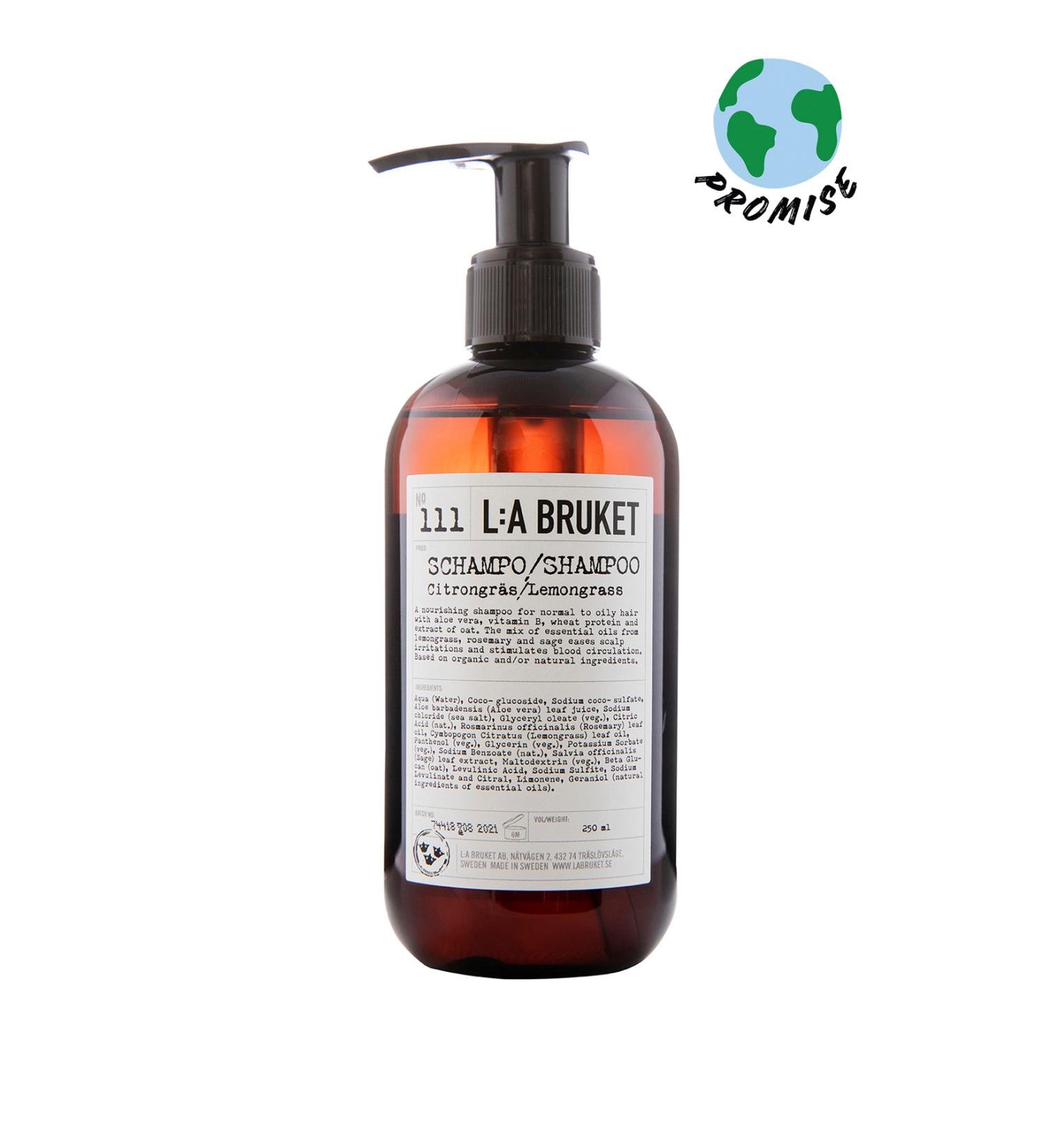 L:A Bruket Lemongrass 240 ml Shampoo