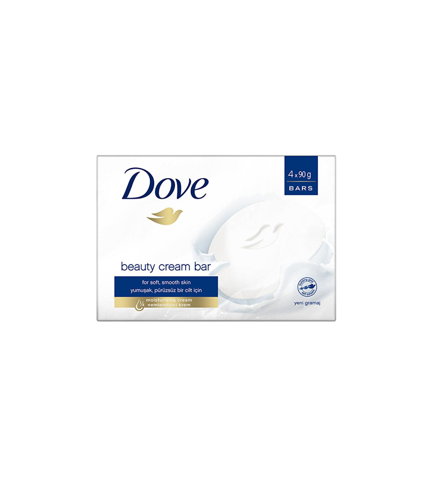 Dove Beauty Cream Bar Original Moisturizing Cream for Soft Smooth Skin 4x90 gr